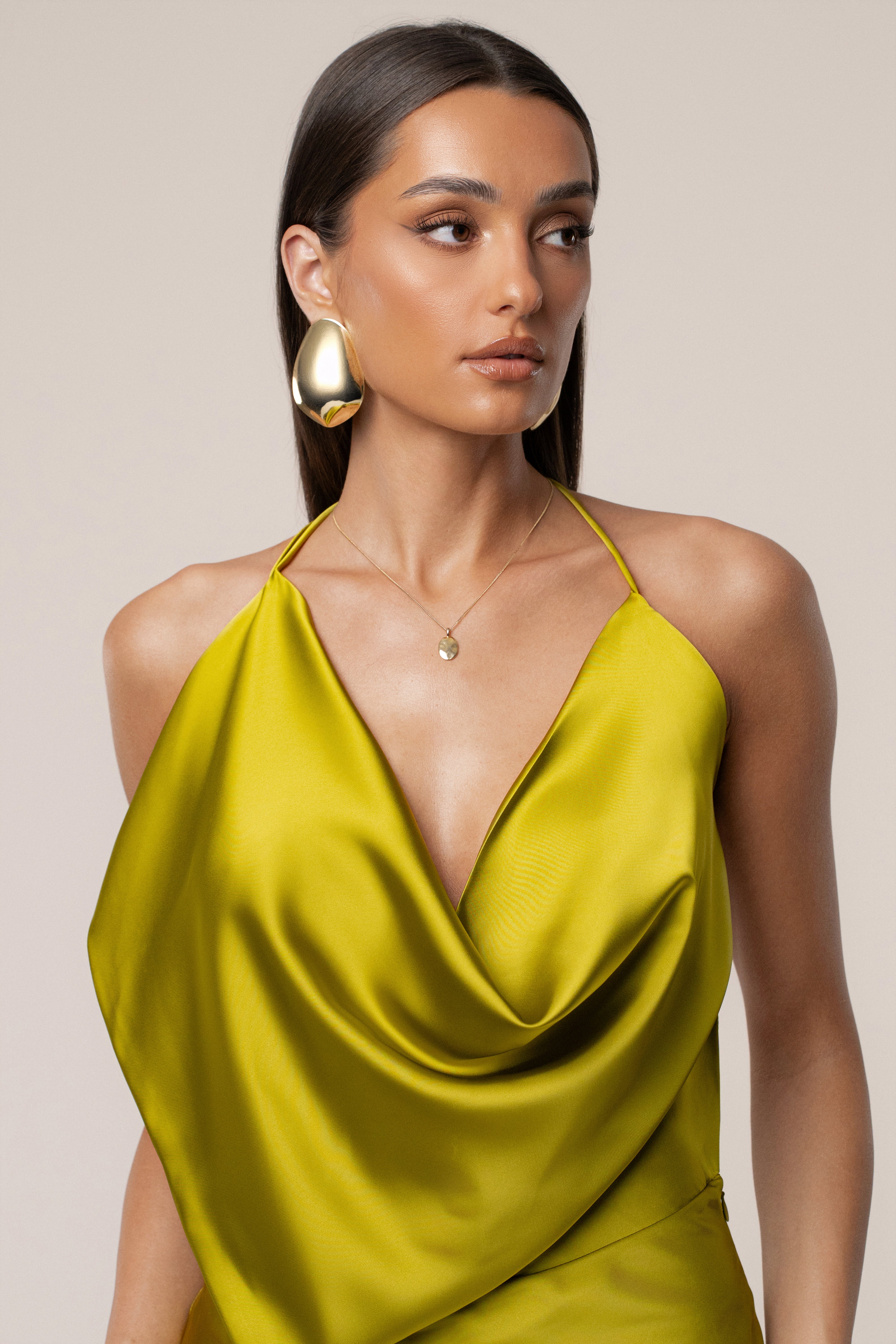 Moss Delmara Cowl Maxi Dress - JLUXLABEL