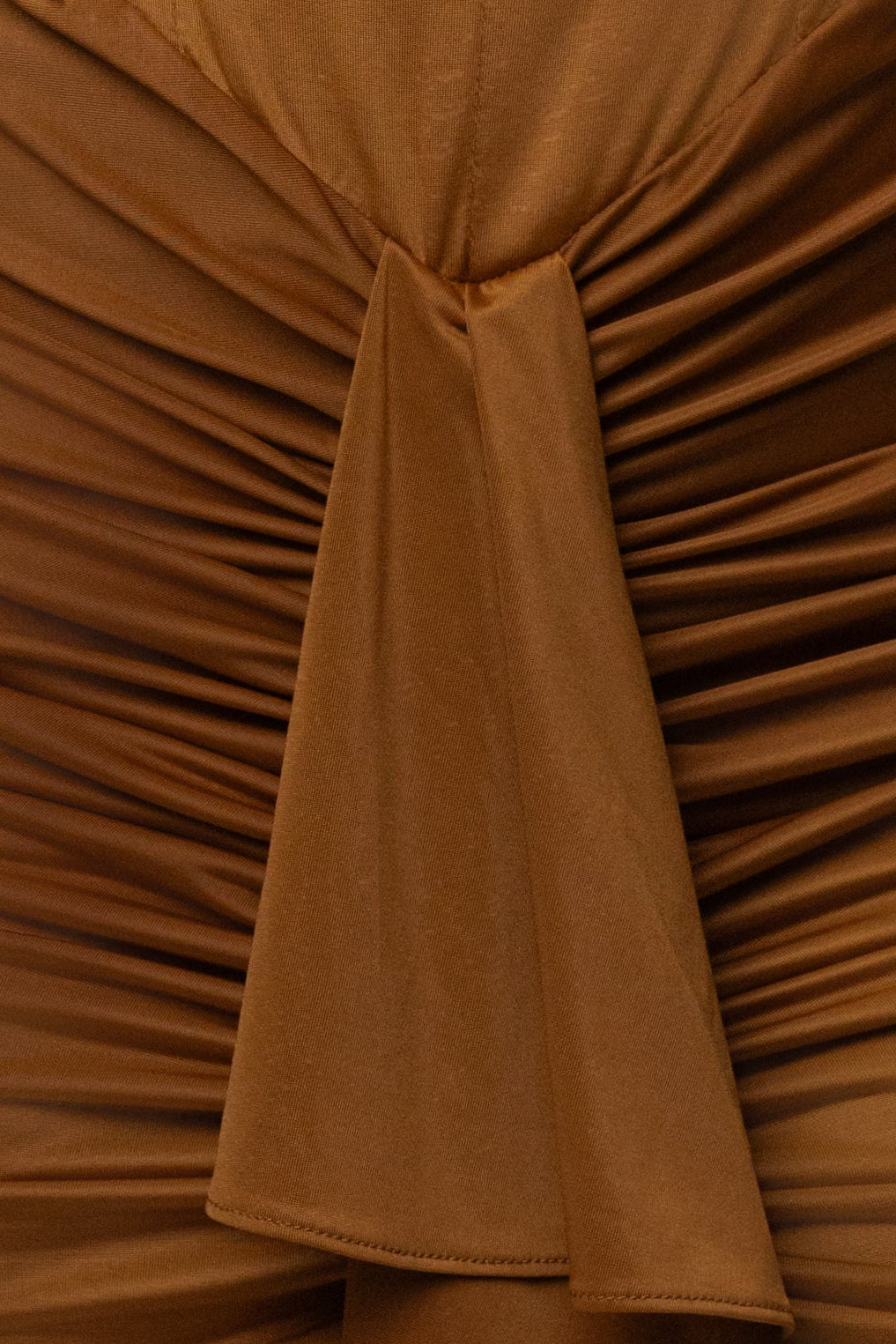 Tan Isabella Strapless Maxi Gown