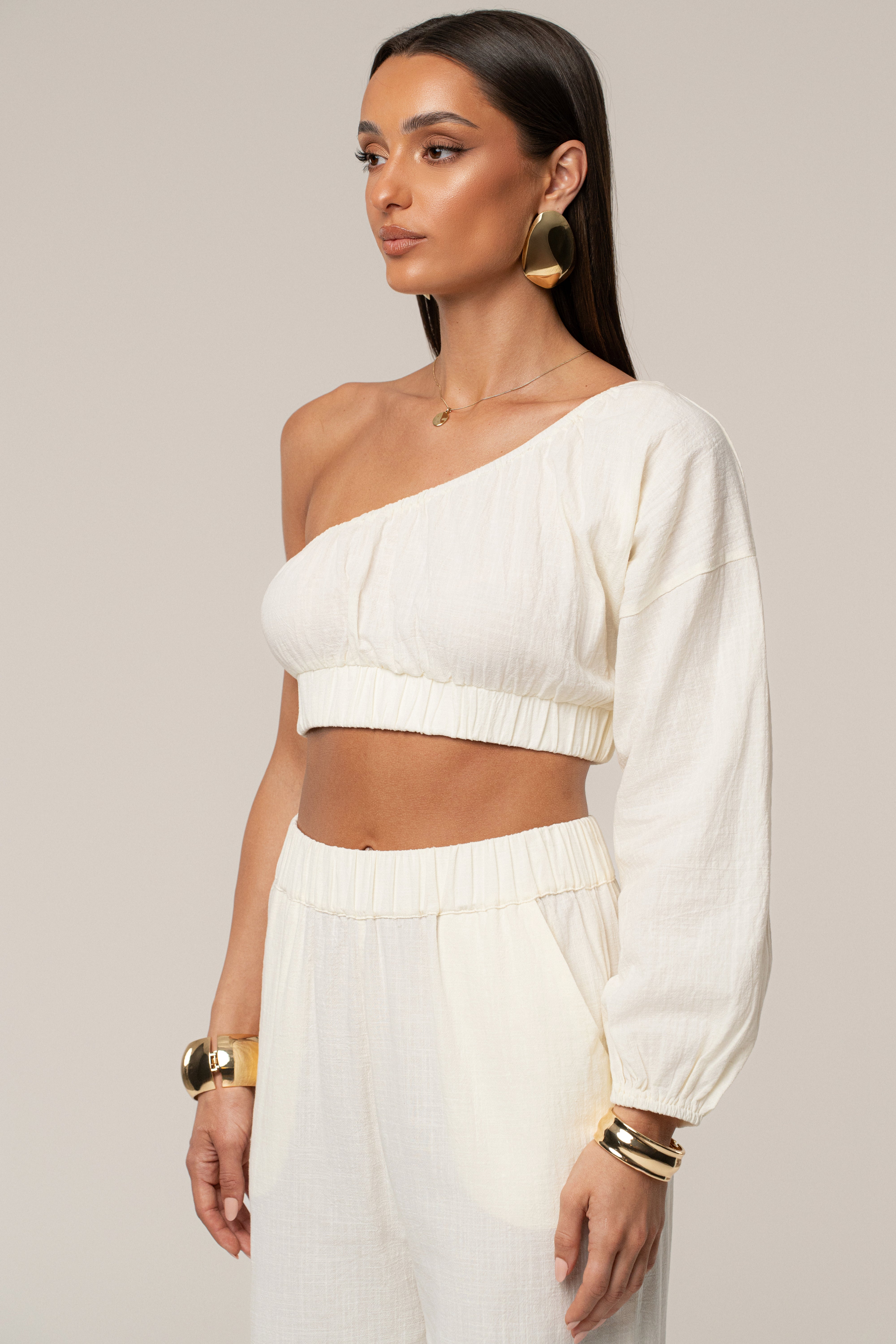 Ivory Coastal Tide Pant Set - JLUXLABEL