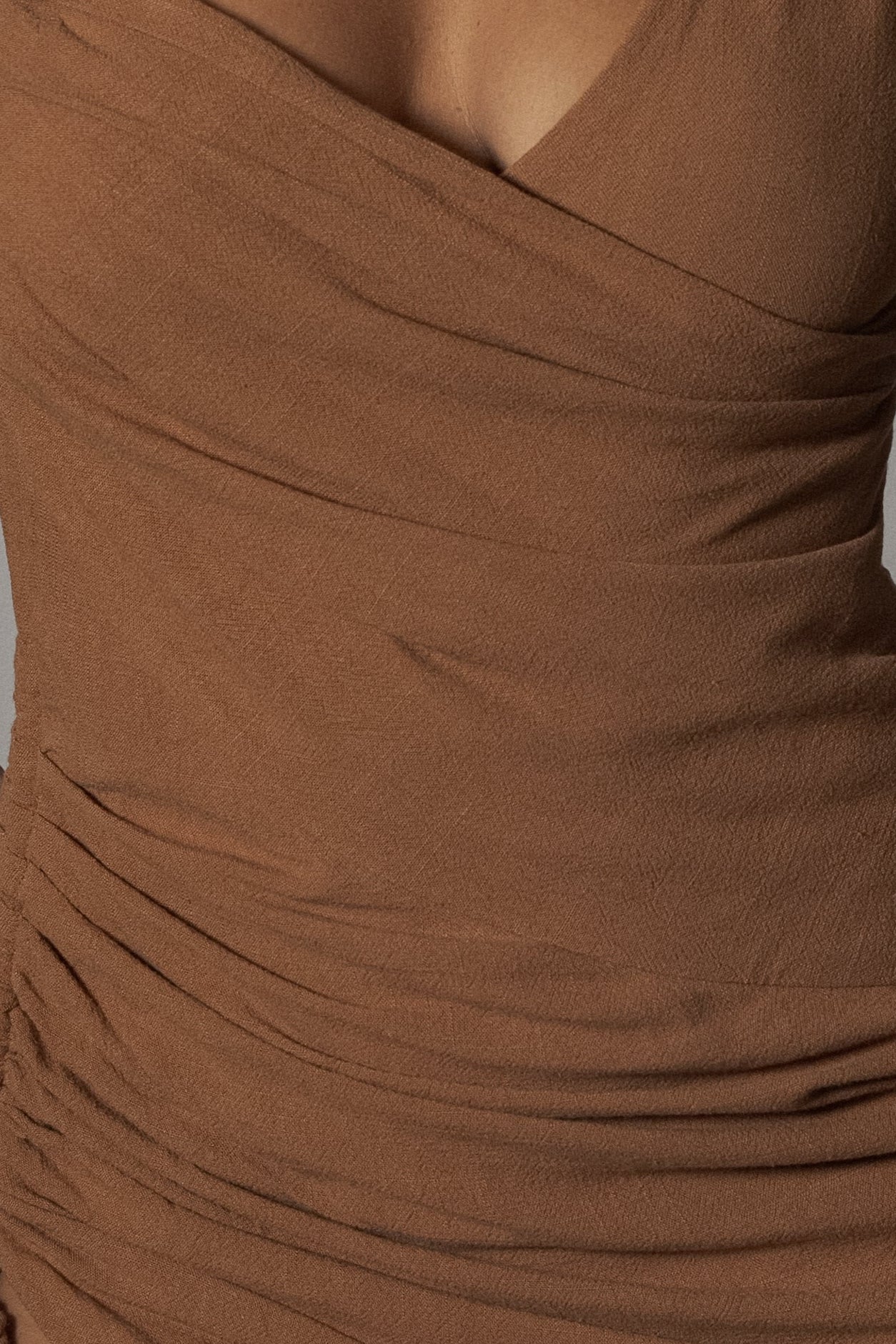 Pecan Dreaming Of Summer Linen Dress - JLUXLABEL