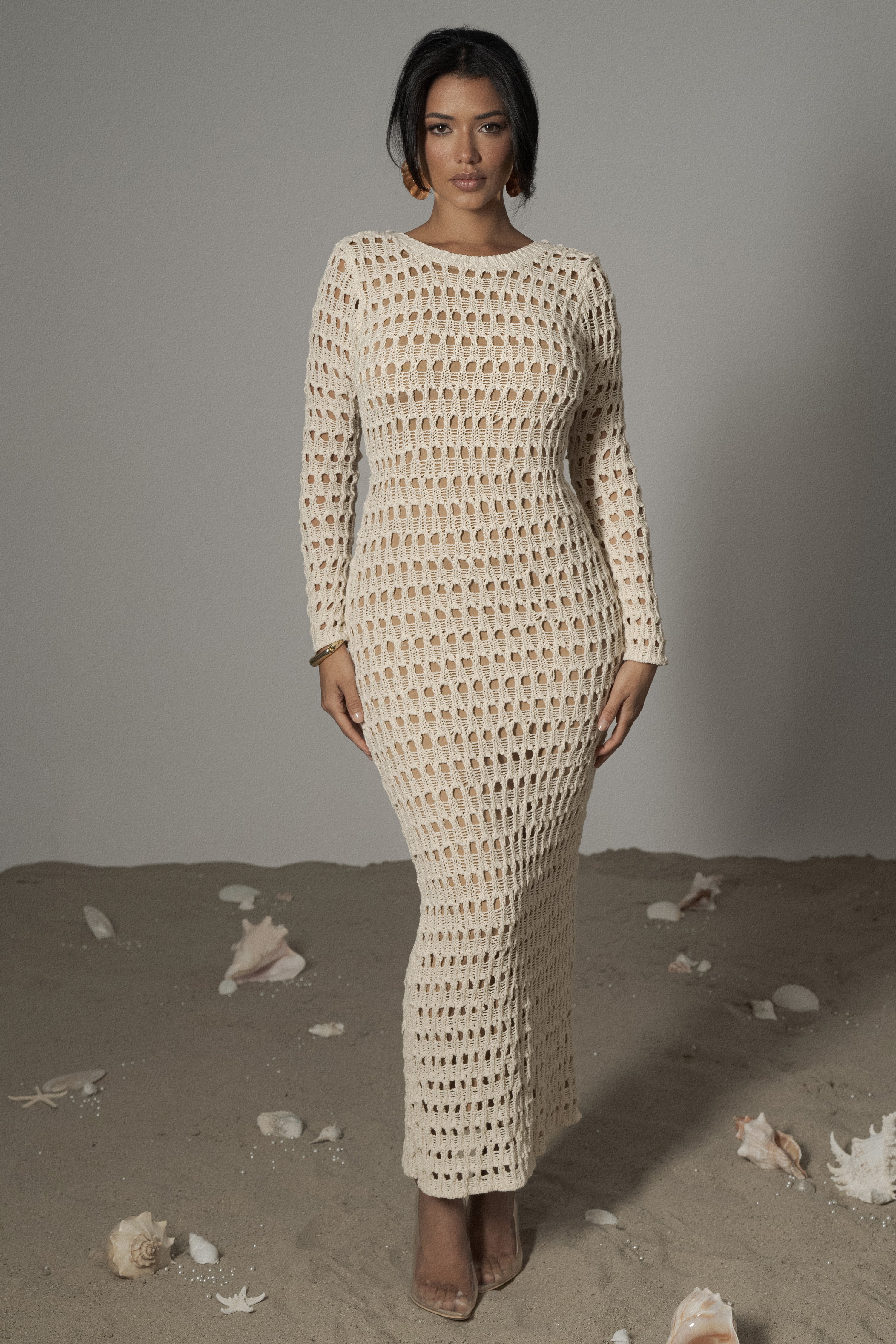 Milk Serene Wonders Crochet Dress - JLUXLABEL