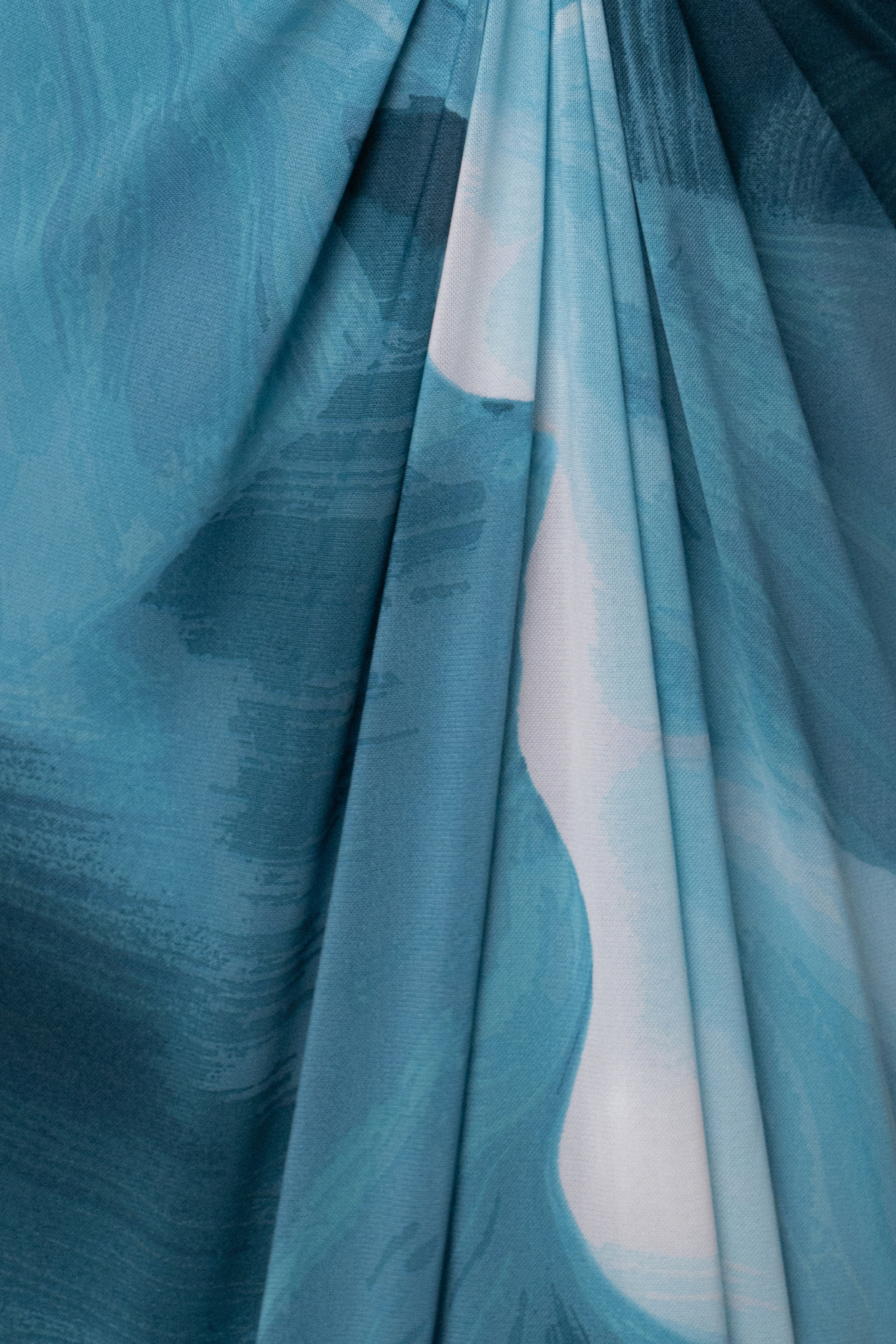 Sunset Blue Selene Draped Top