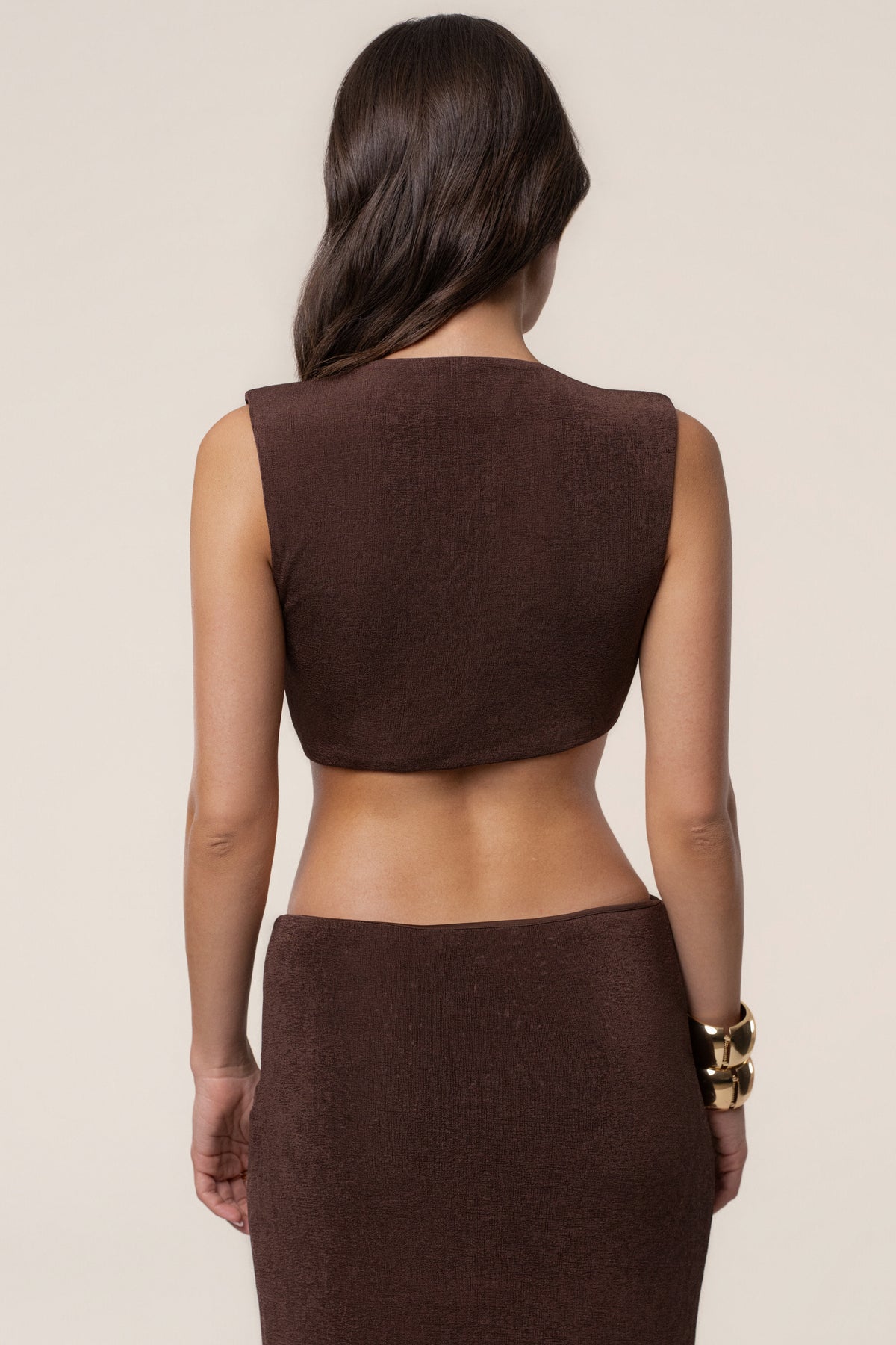 Chocolate Riviera Nights Cutout Maxi Dress - JLUXLABEL
