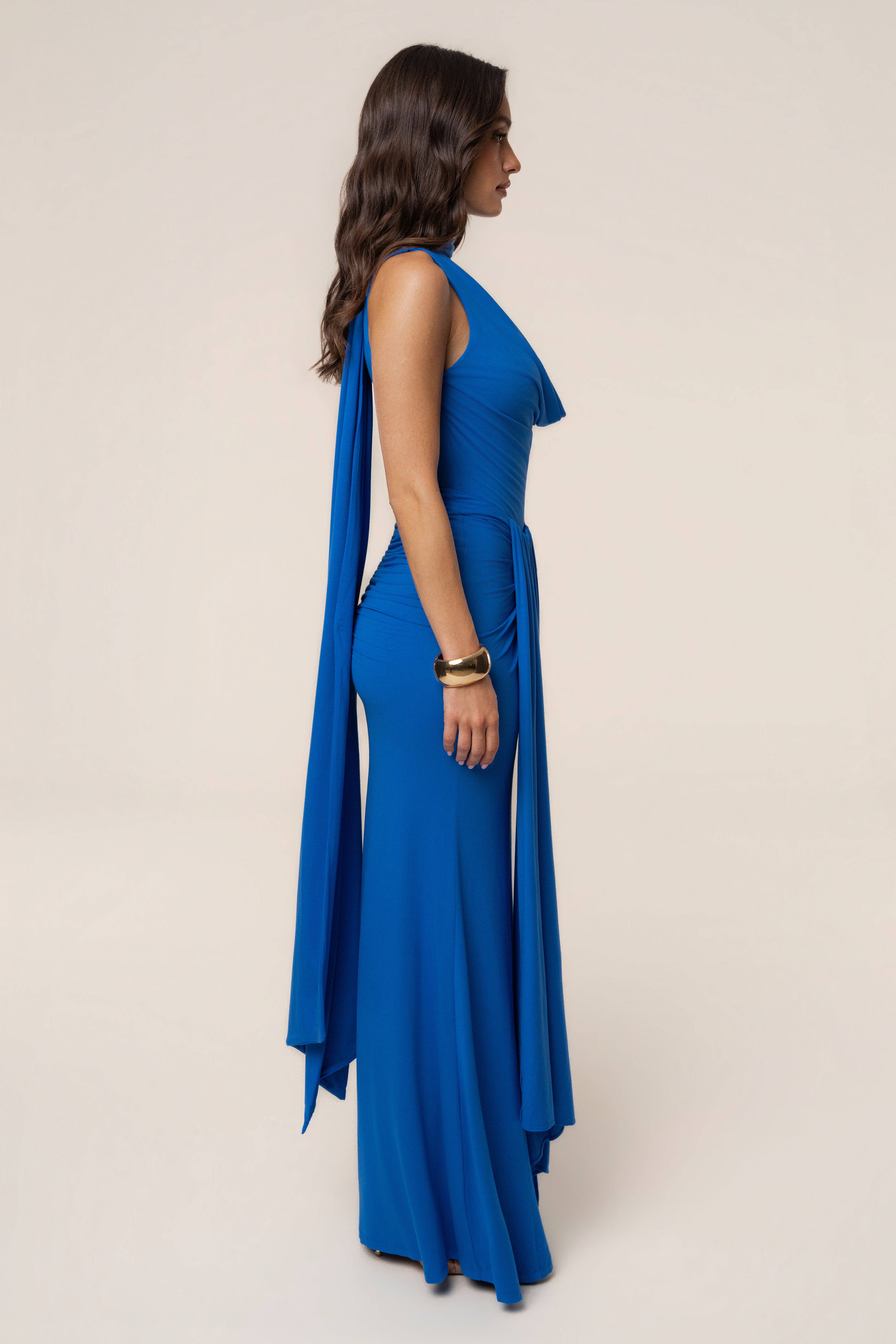 Royal Coastal multi skirt set by JLUXLABEL featuring a stylish coordinated skirt and top in vibrant coastal-inspired colors.