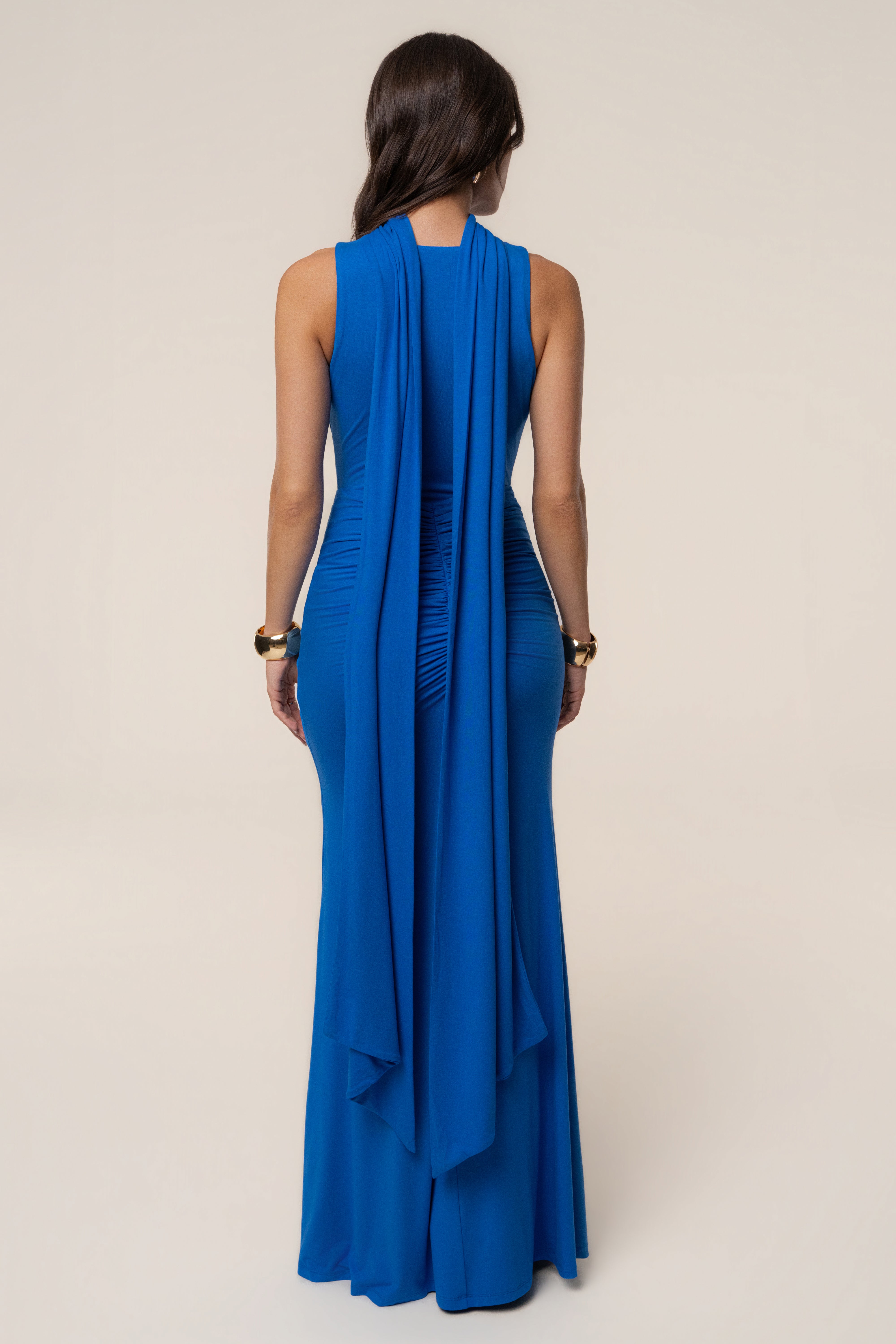 JLUXLABEL Royal Coastal Multi Skirt Set featuring layered skirts and vibrant patterns, styled for a trendy, casual look.