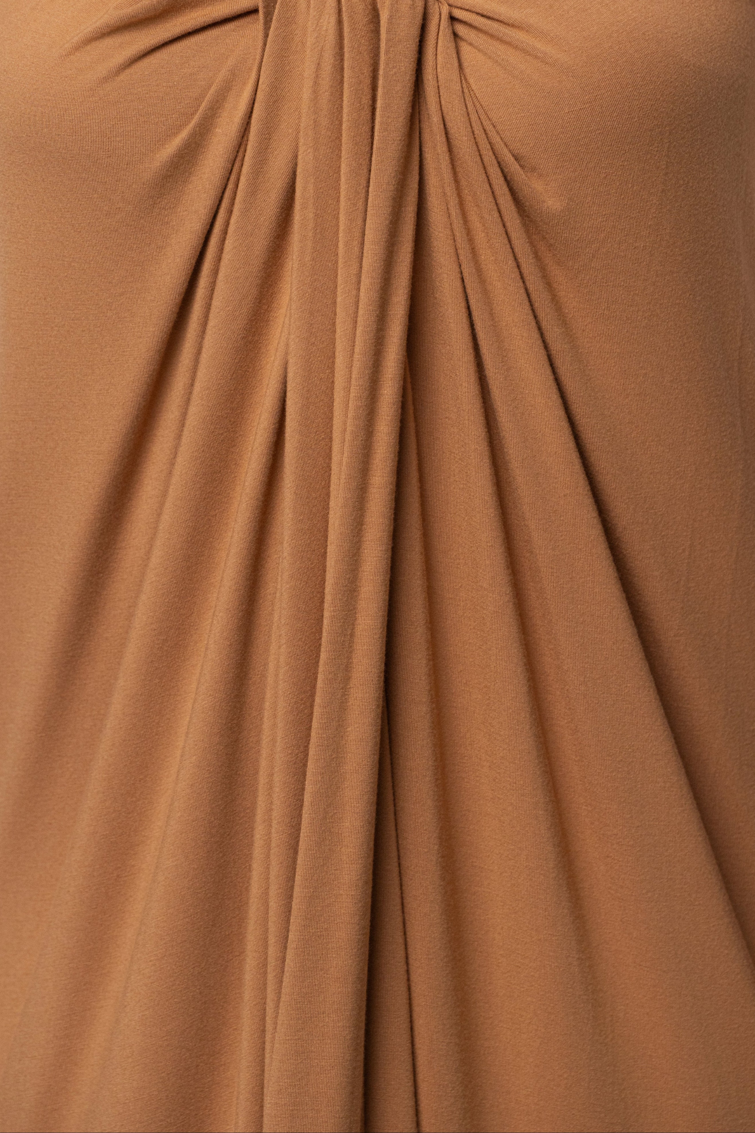 Tan Heatwave Strapless Maxi Dress