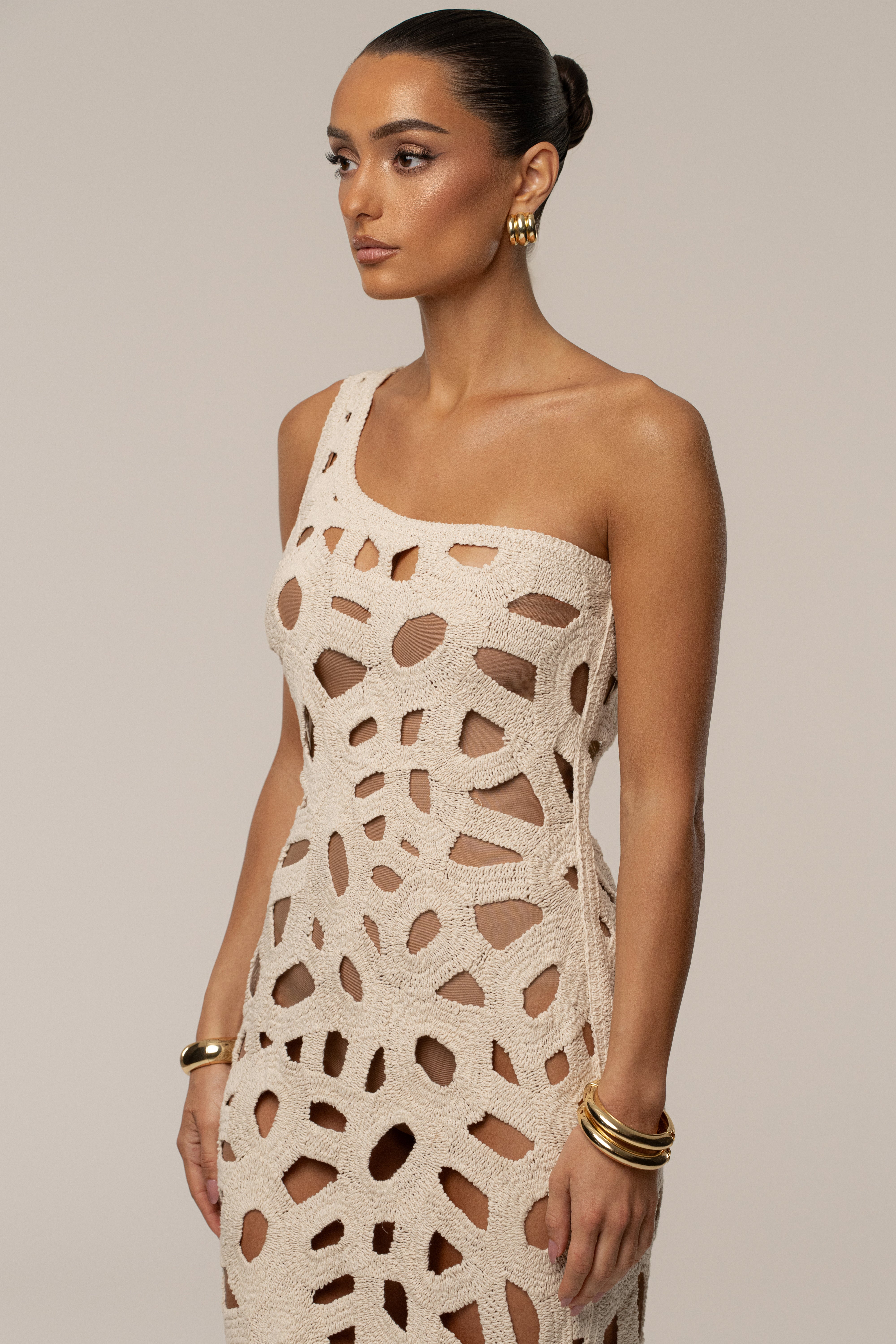 Ecru Endless Summer Crochet Dress - JLUXLABEL