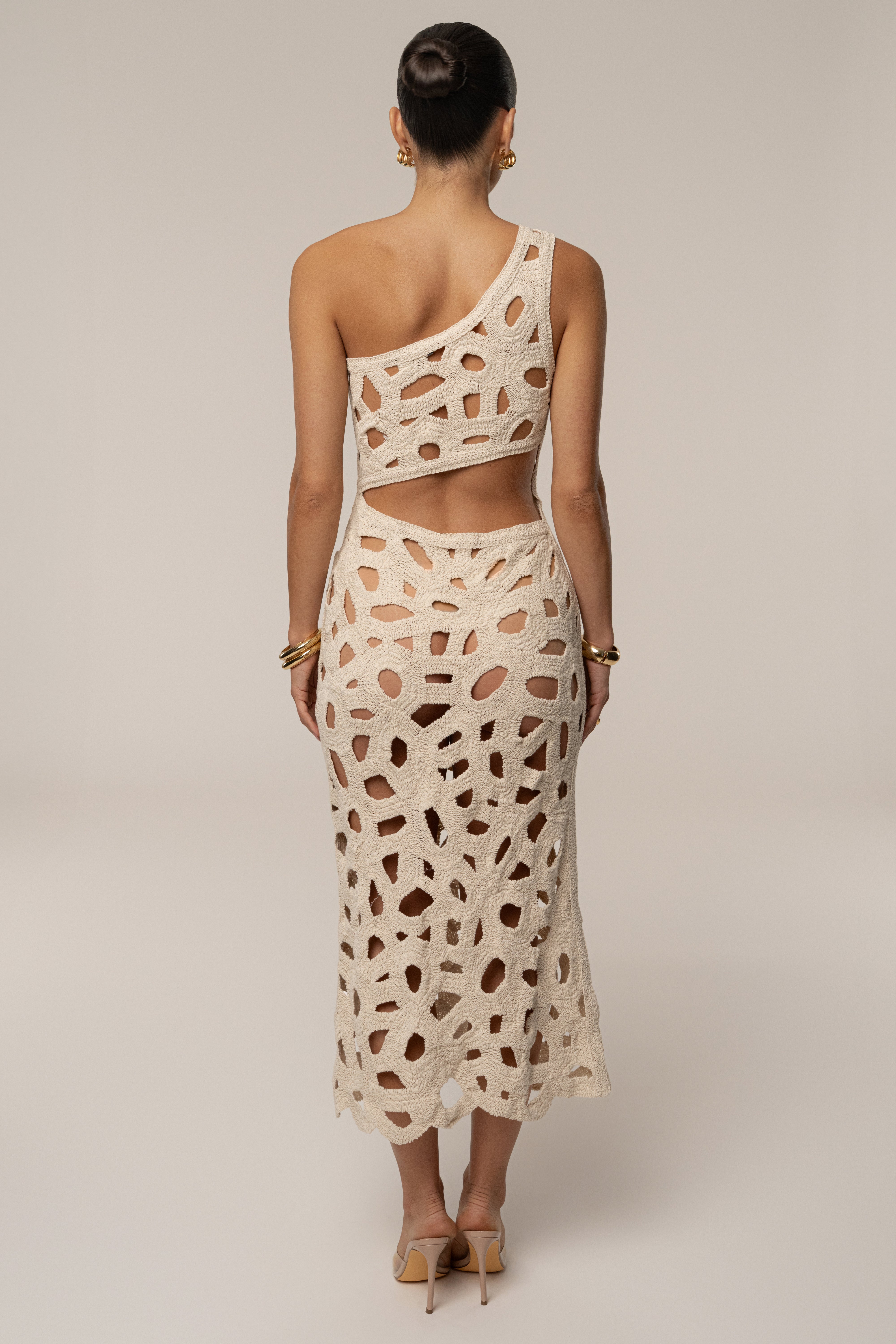 Ecru Endless Summer Crochet Dress - JLUXLABEL