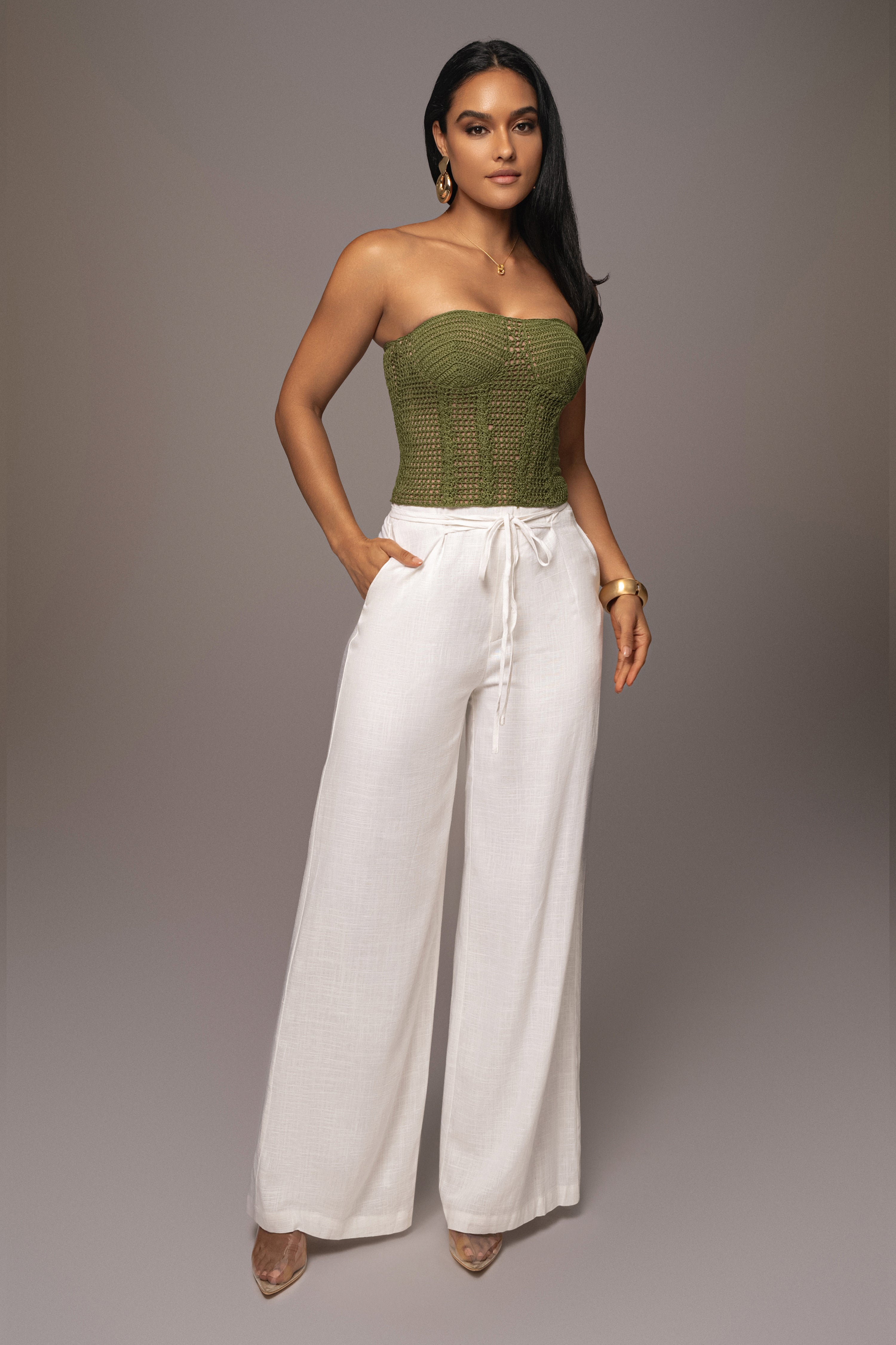 Olive Want It All Crochet Bustier - JLUXLABEL