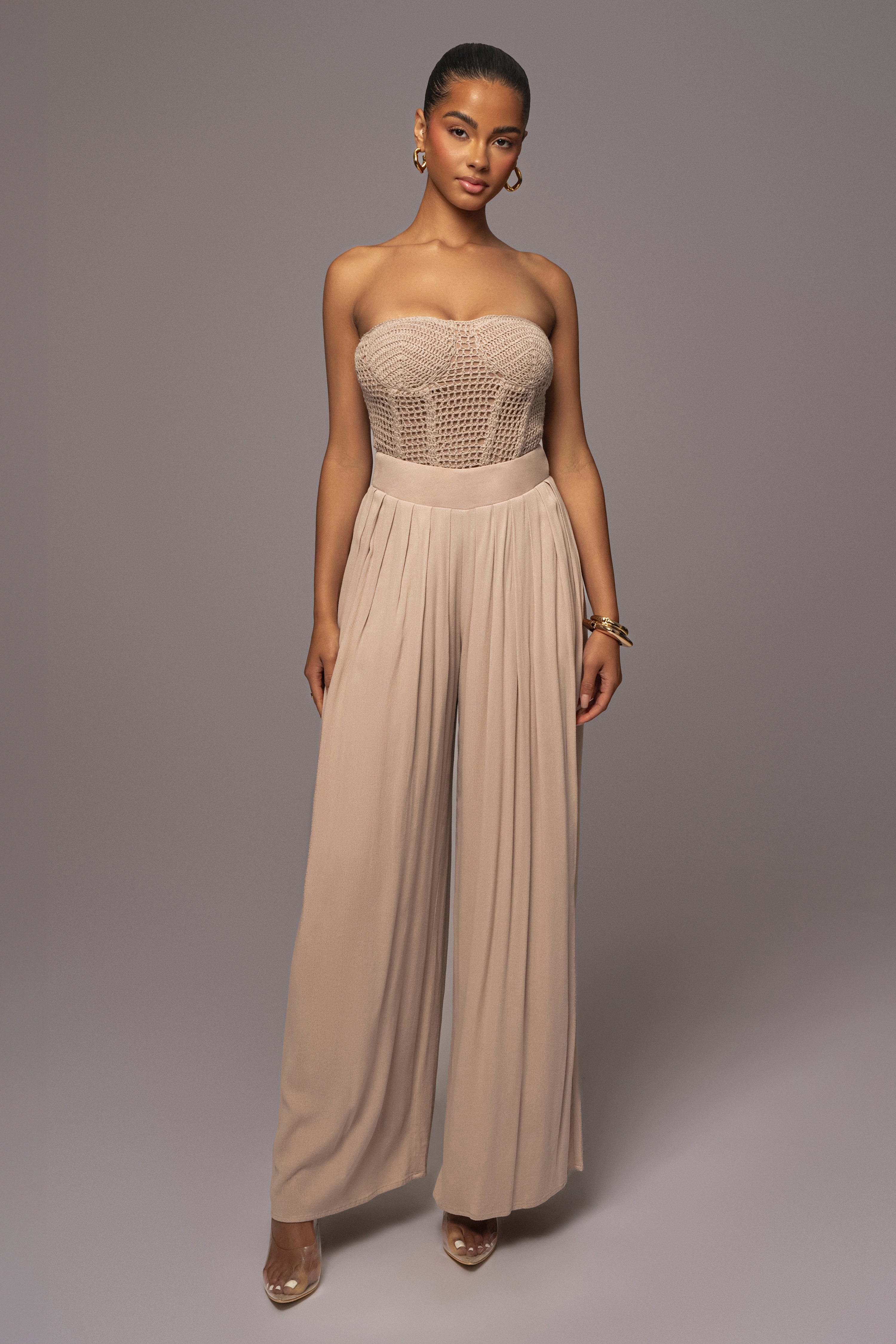 Natural Want It All Crochet Bustier - JLUXLABEL