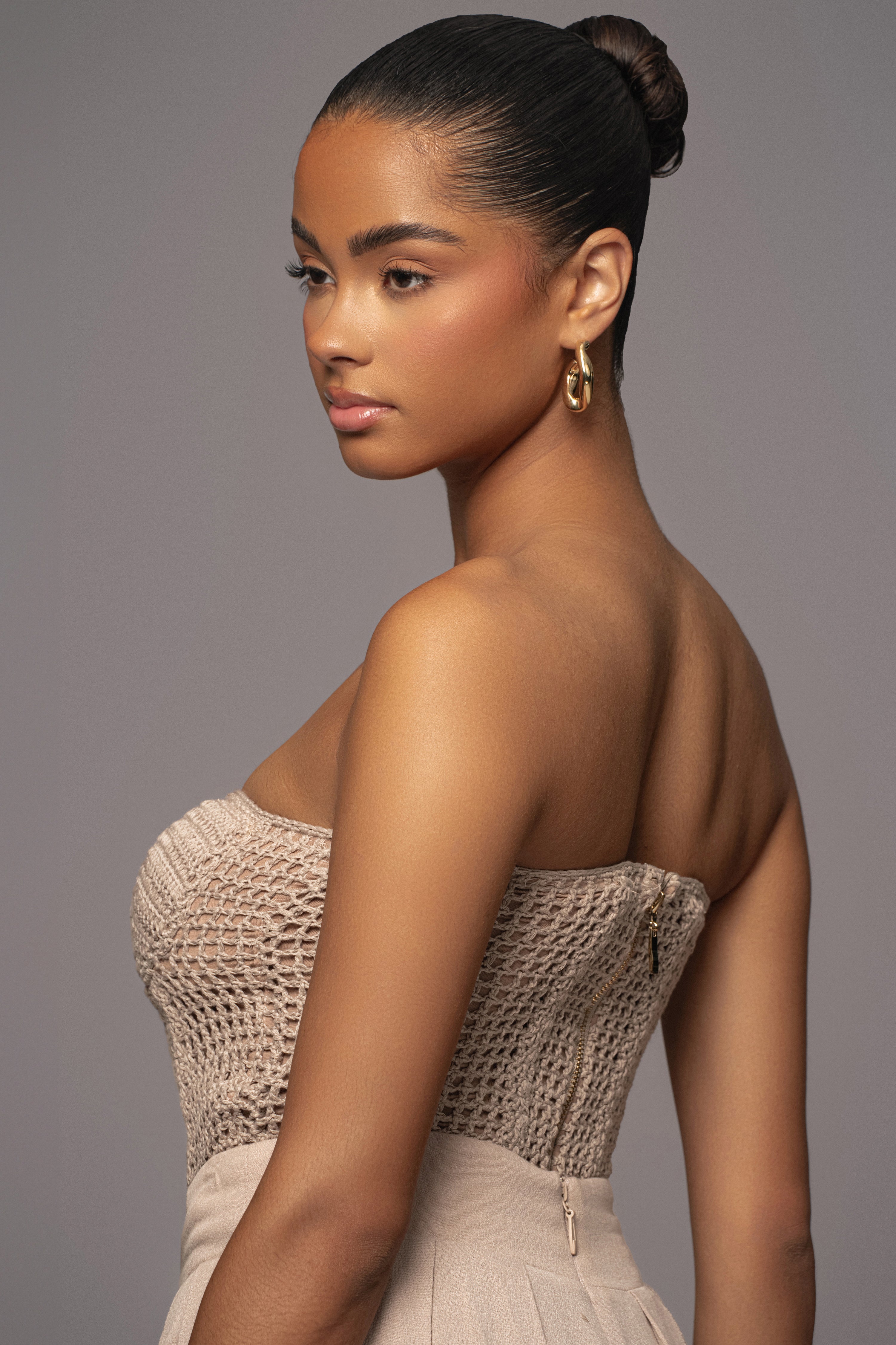 Natural Want It All Crochet Bustier - JLUXLABEL