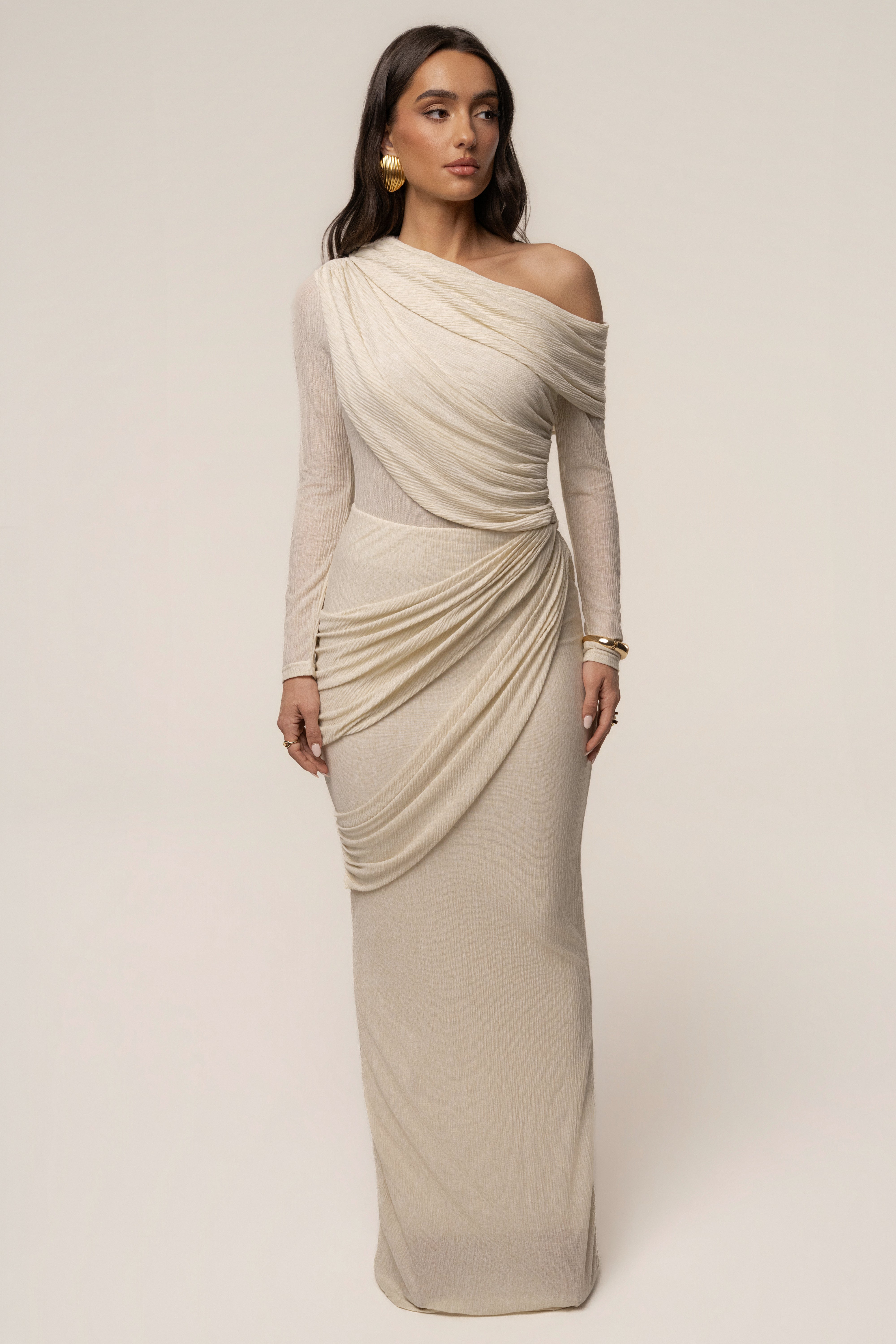 Ivory Paradise Hills Maxi Skirt - JLUXLABEL