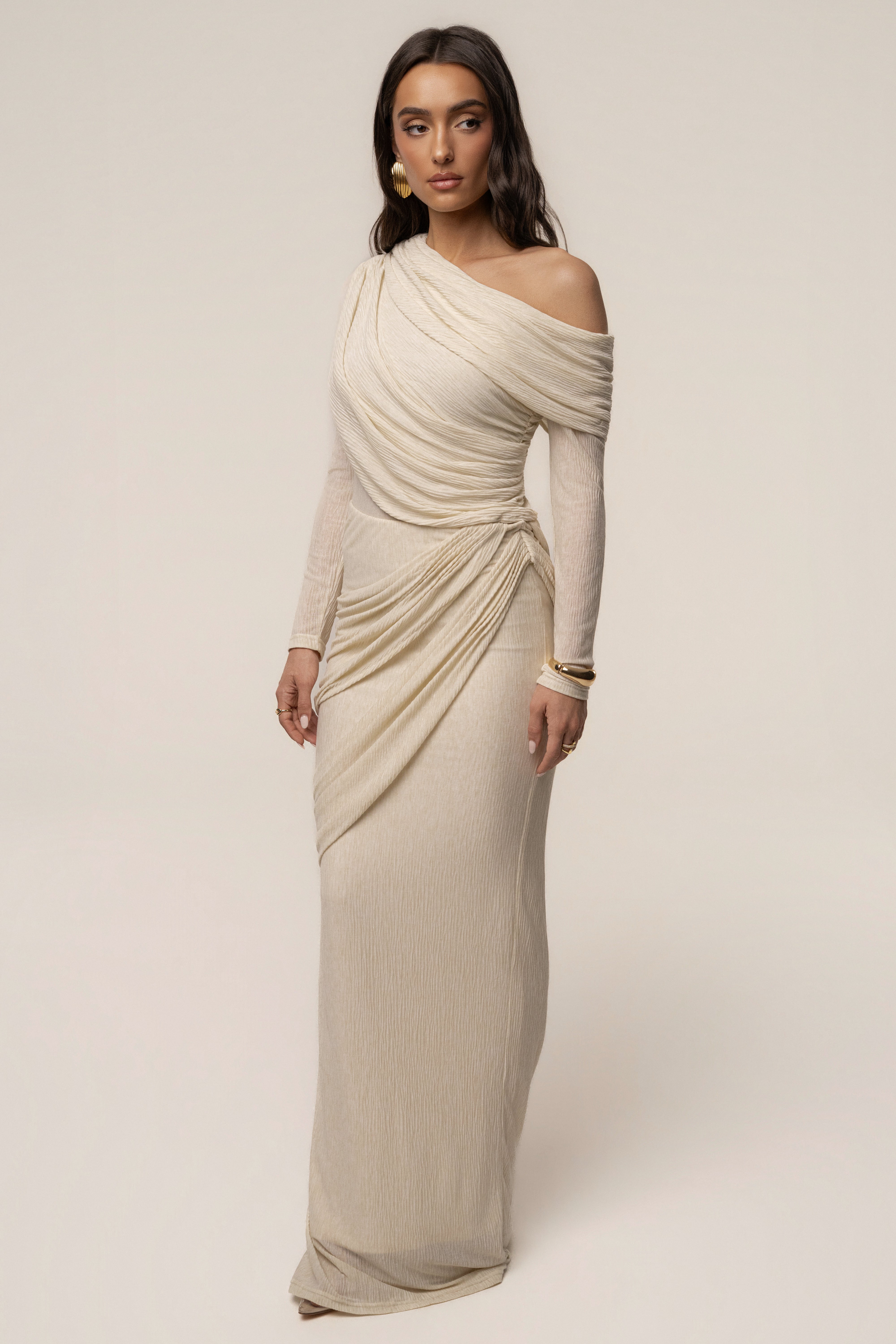 Ivory Paradise Hills Maxi Skirt - JLUXLABEL