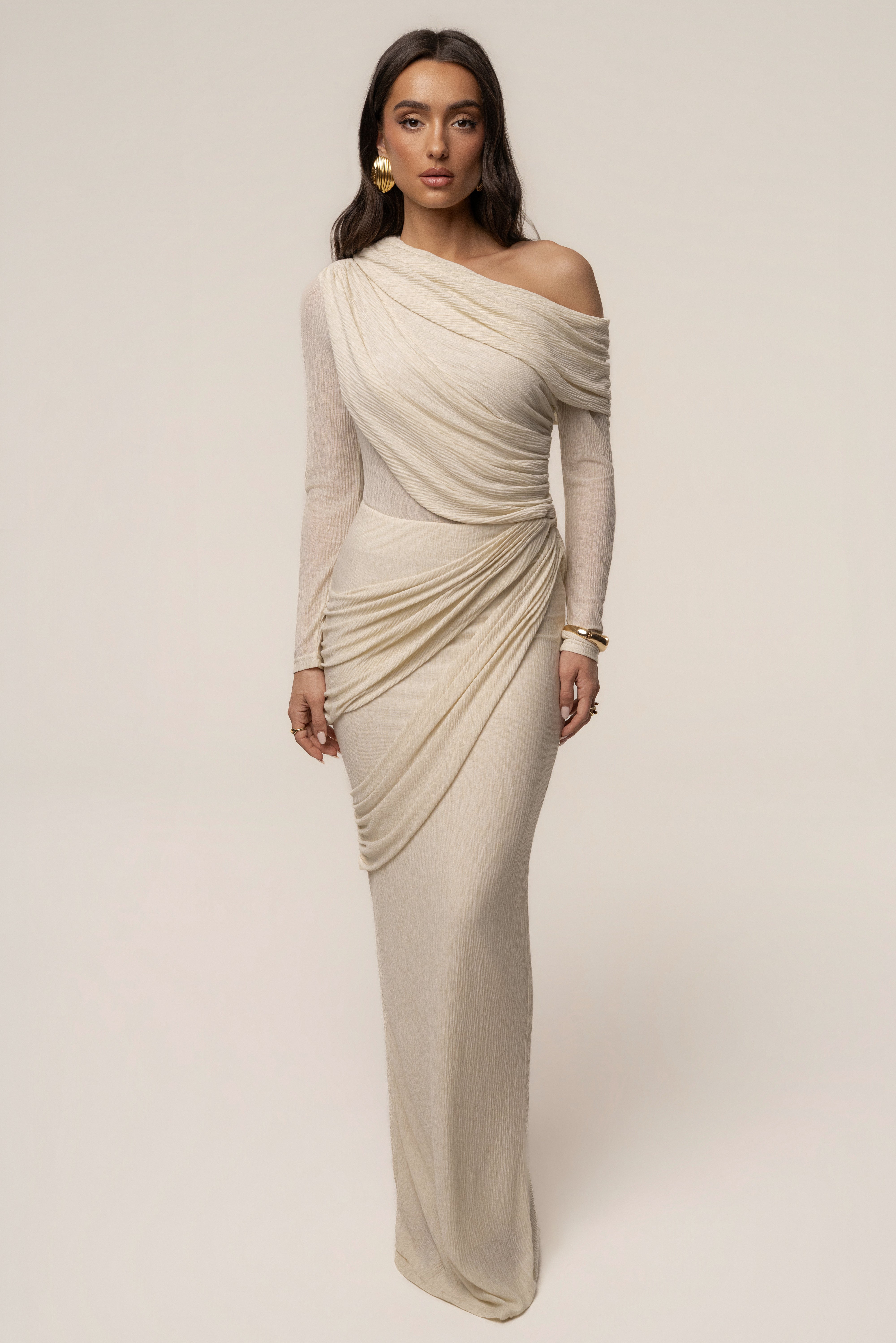 Ivory Paradise Hills Maxi Skirt - JLUXLABEL