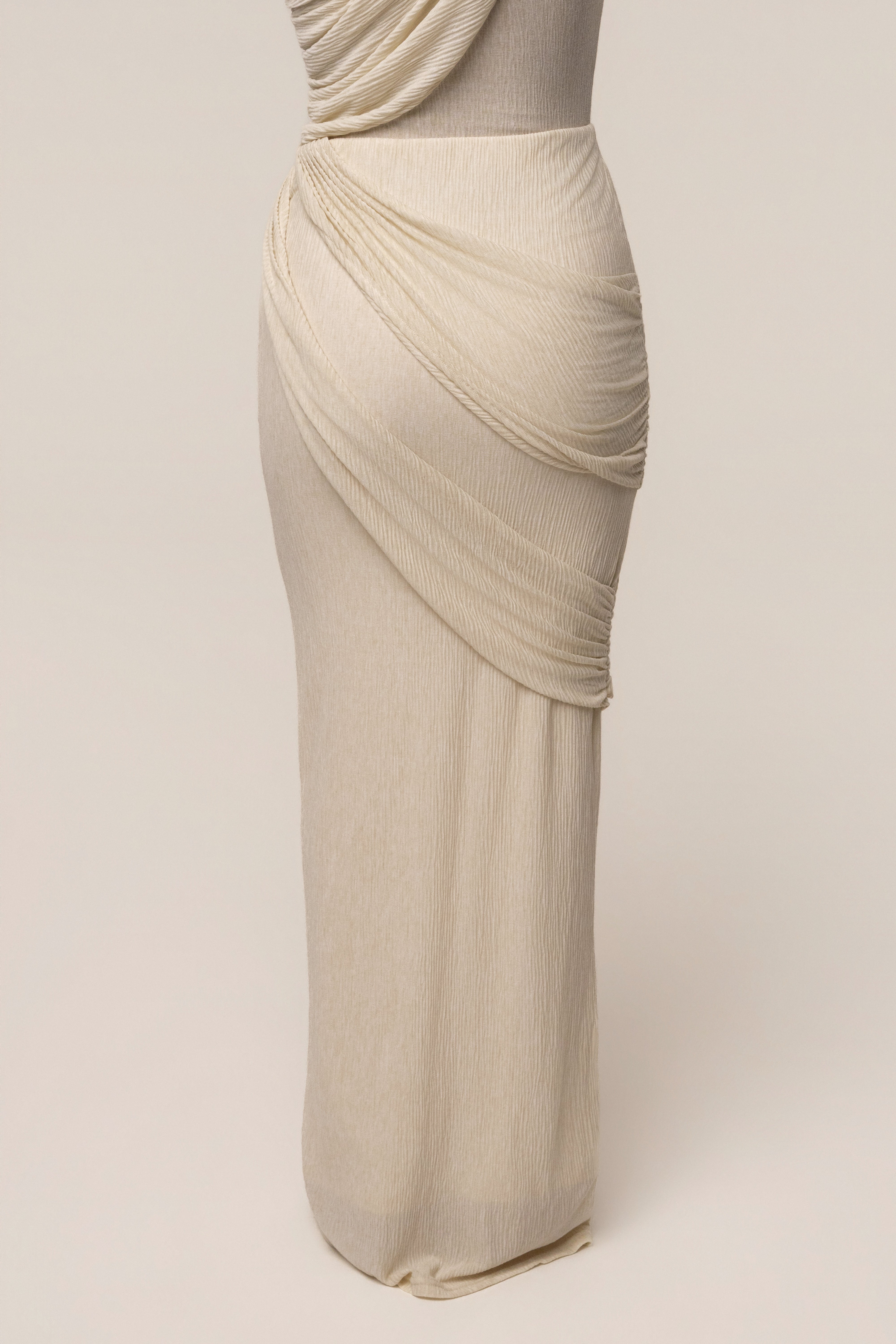 Ivory Paradise Hills Maxi Skirt - JLUXLABEL