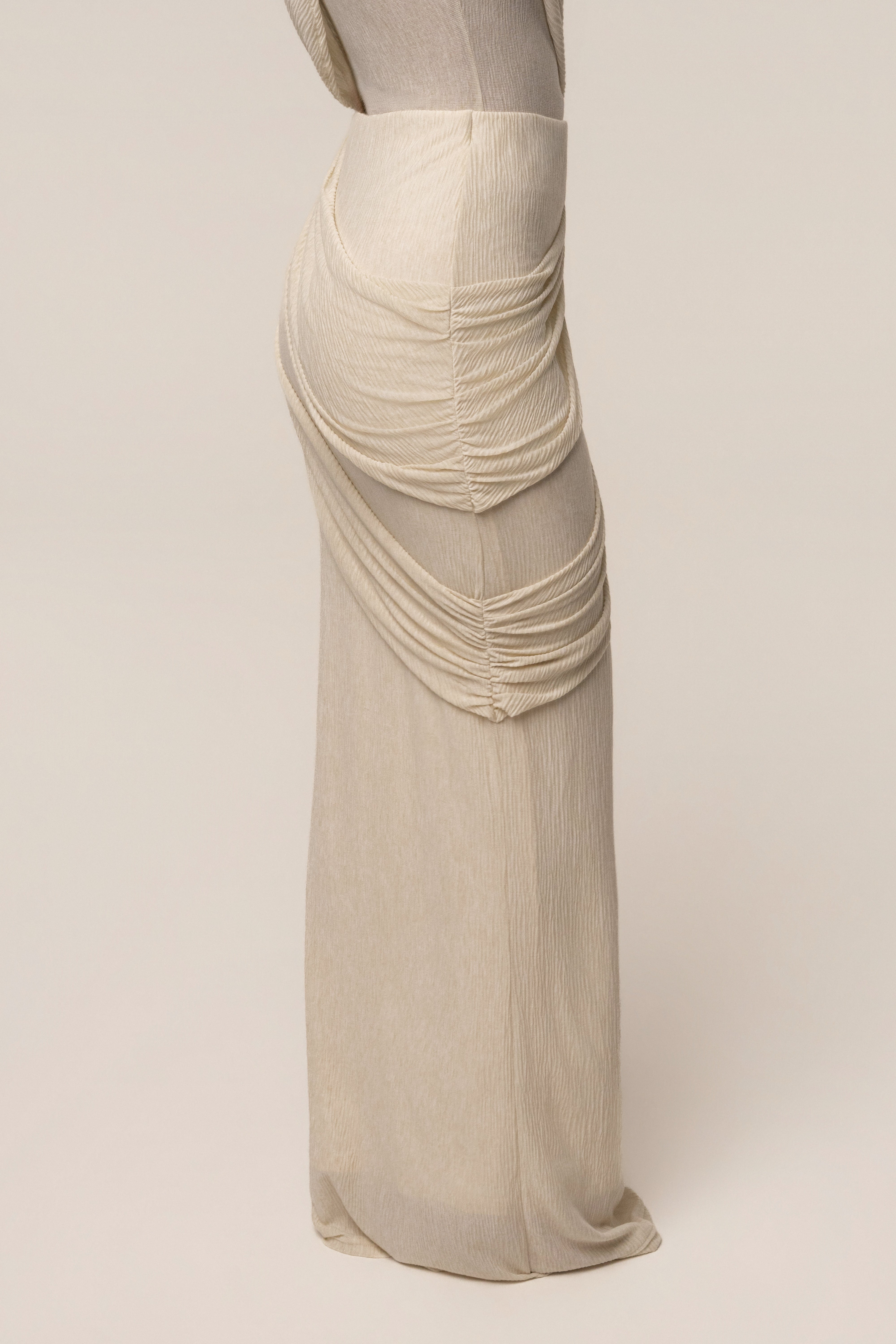Ivory Paradise Hills Maxi Skirt - JLUXLABEL