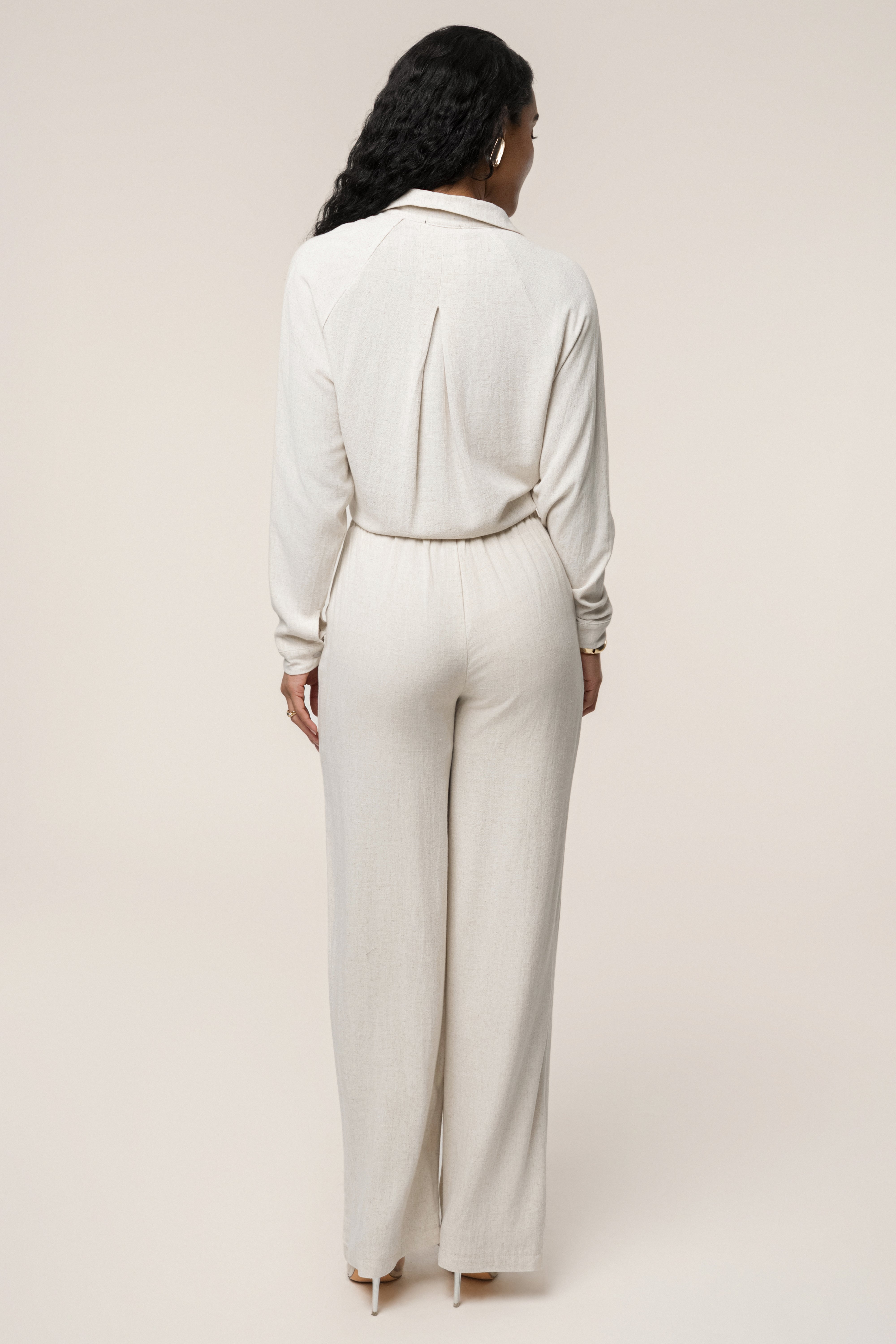 Stone Soho Front Tied Woven Top - JLUXLABEL