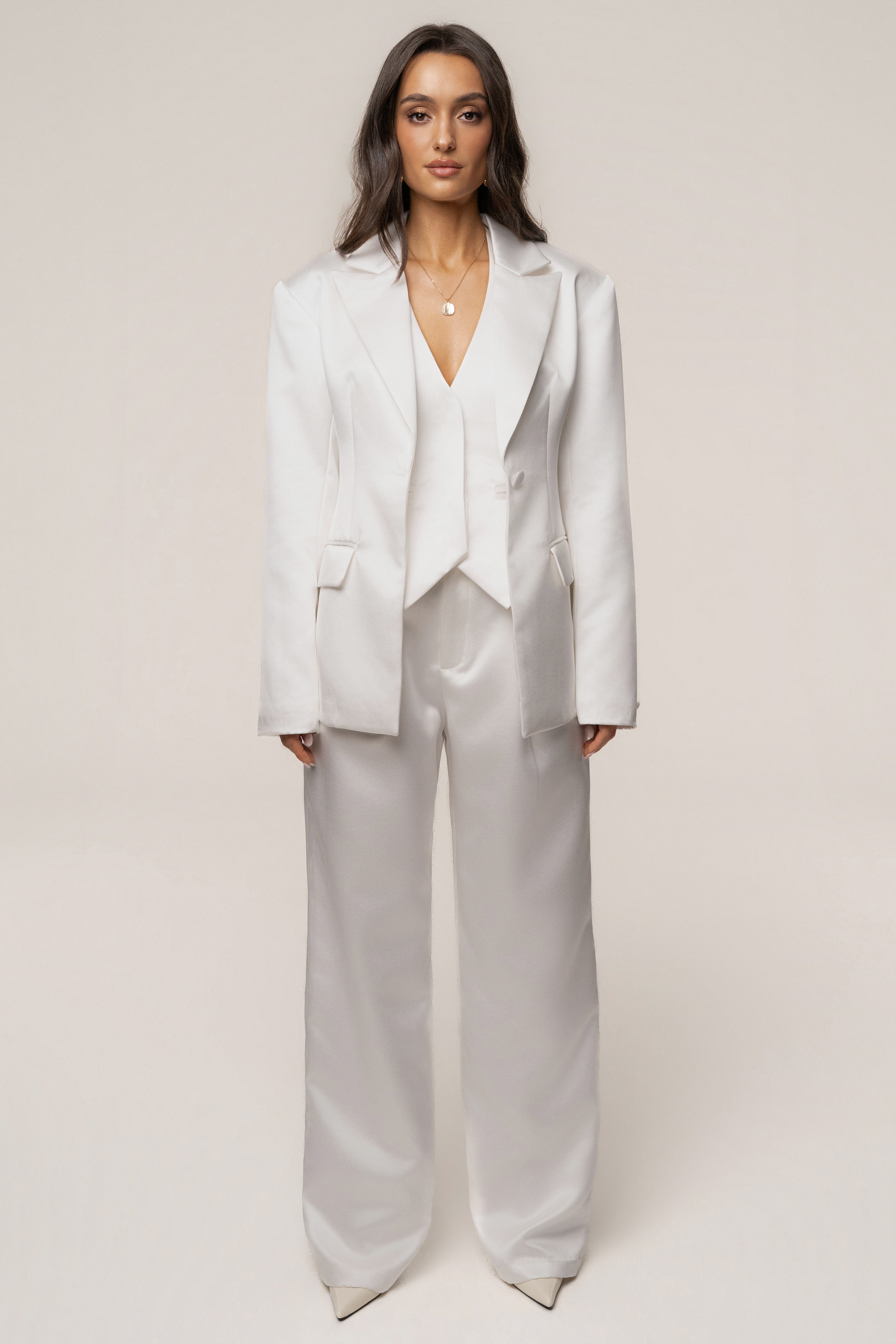 White City Nights Satin Trouser - JLUXLABEL