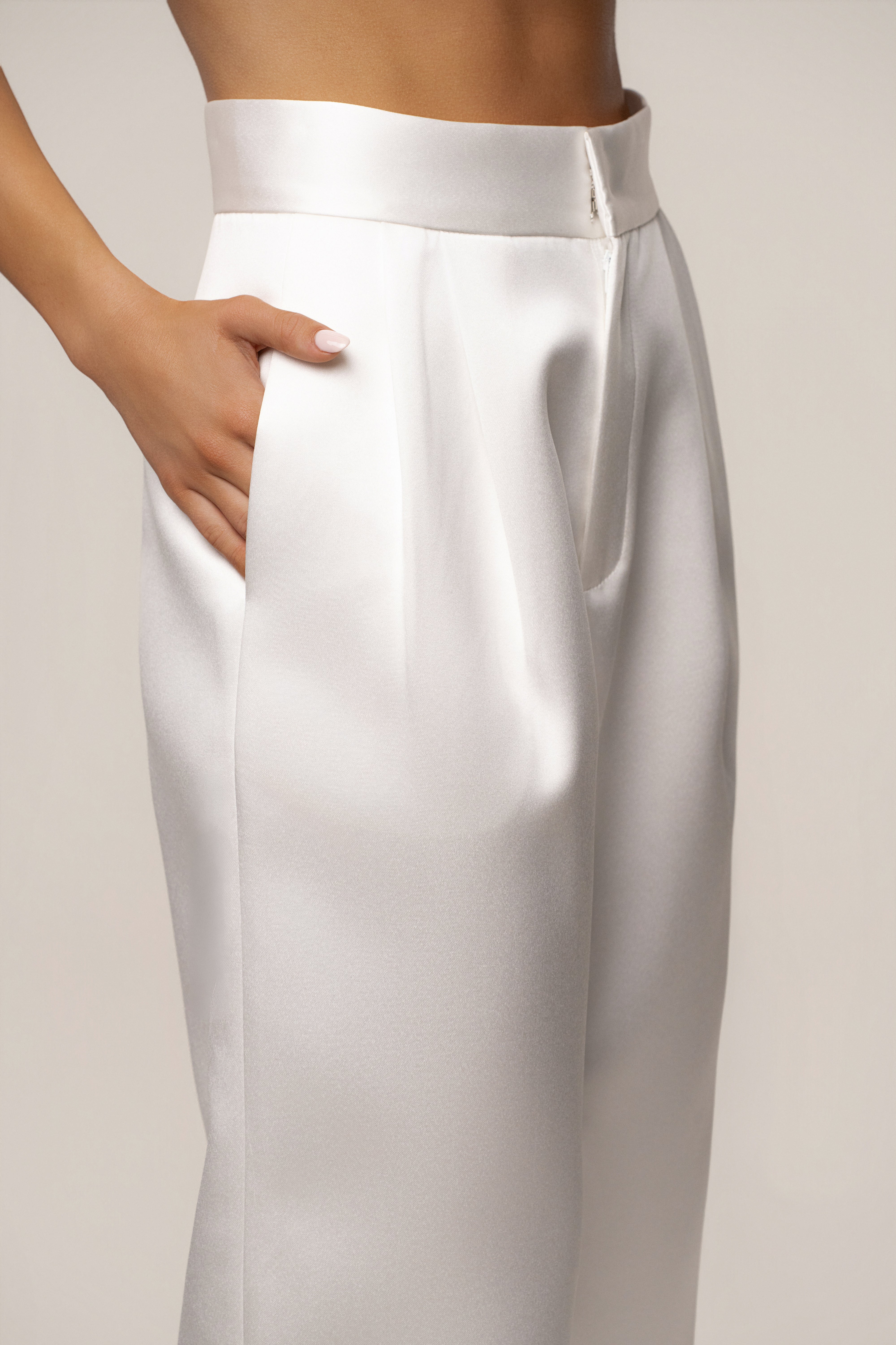 White City Nights Satin Trouser - JLUXLABEL