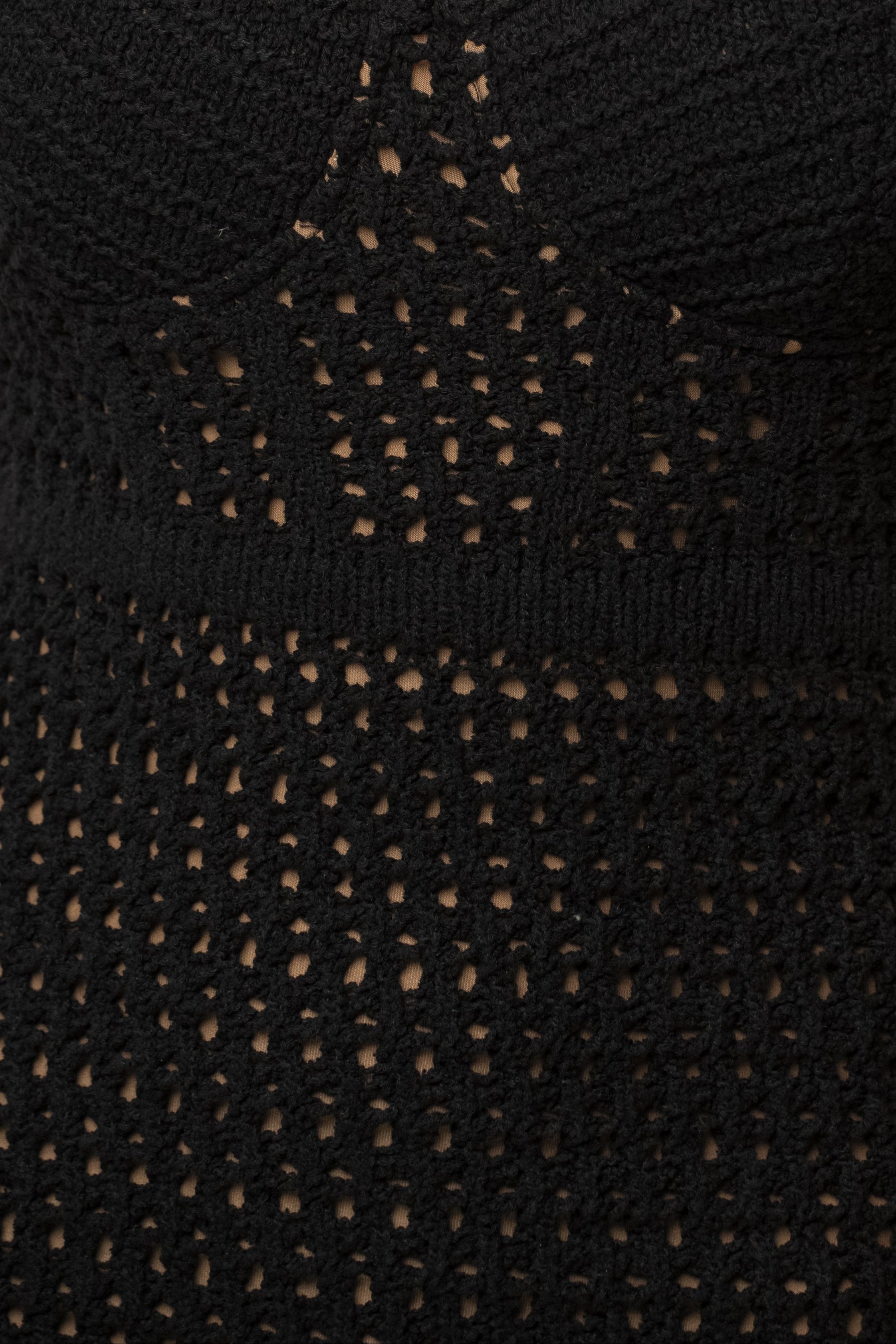 Black Deep Sea Crochet Maxi Dress - JLUXLABEL