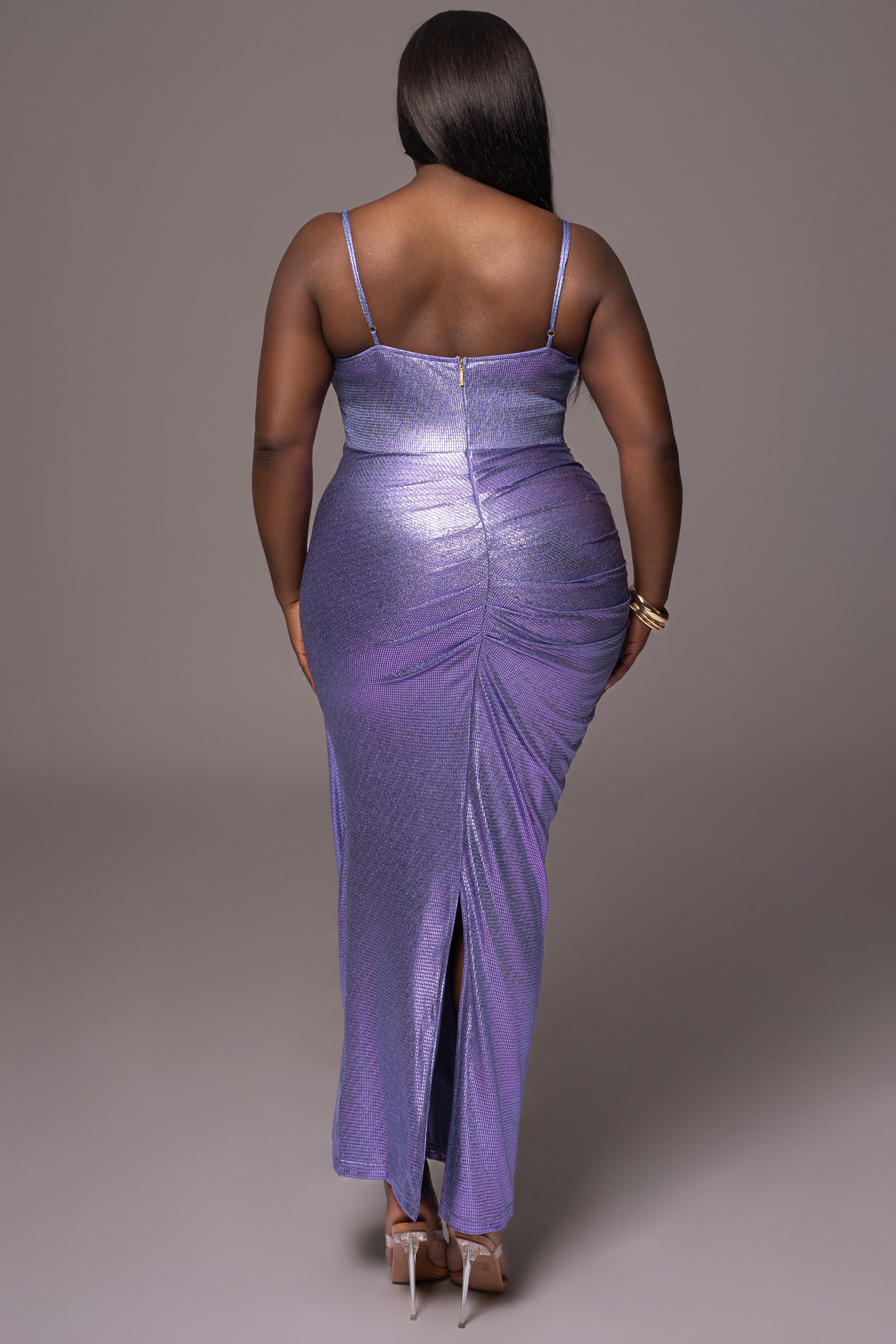 Purple Rubi Cowl Neck Cocktail Dress - JLUXLABEL