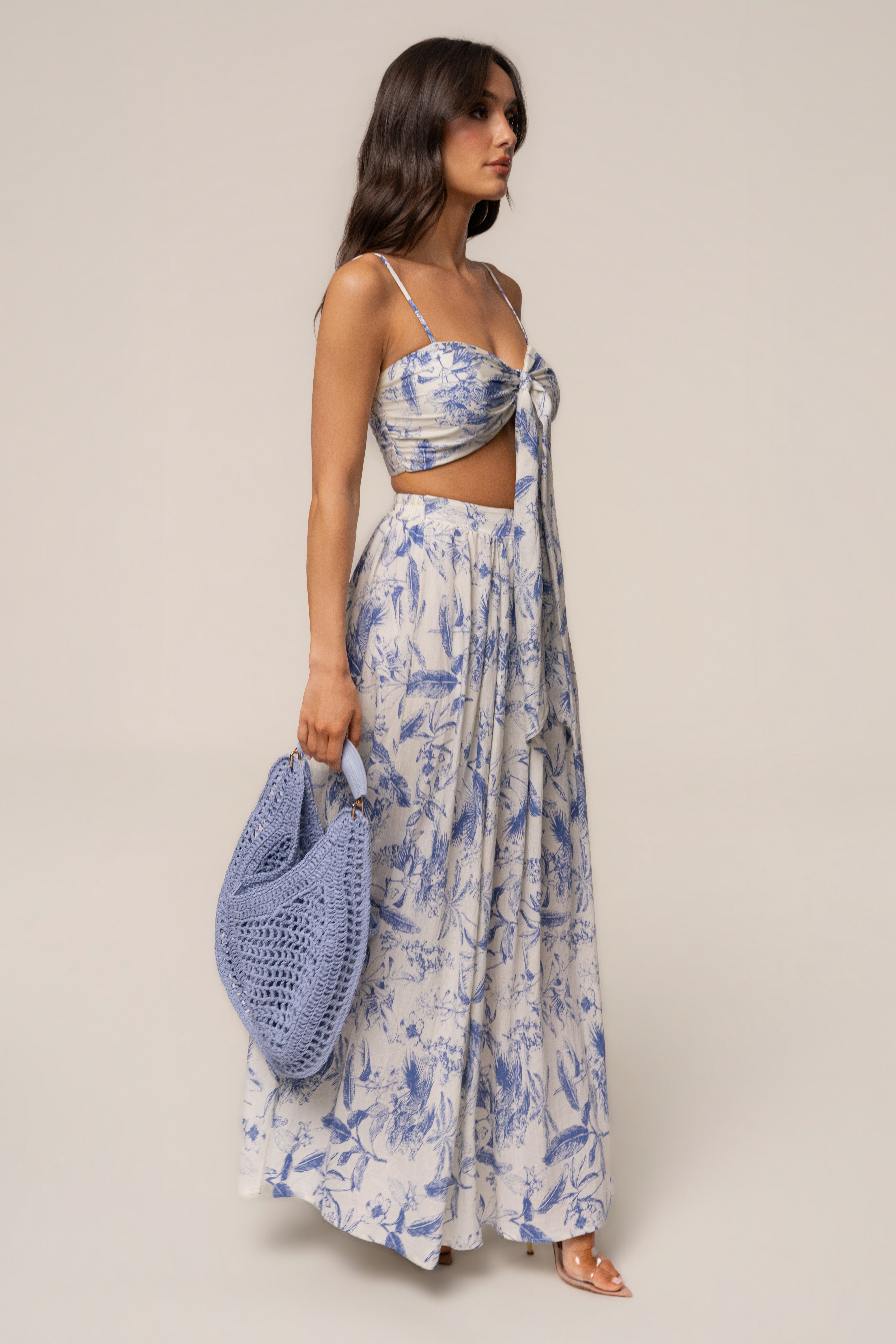 Periwinkle Seaside Woven Bag - JLUXLABEL