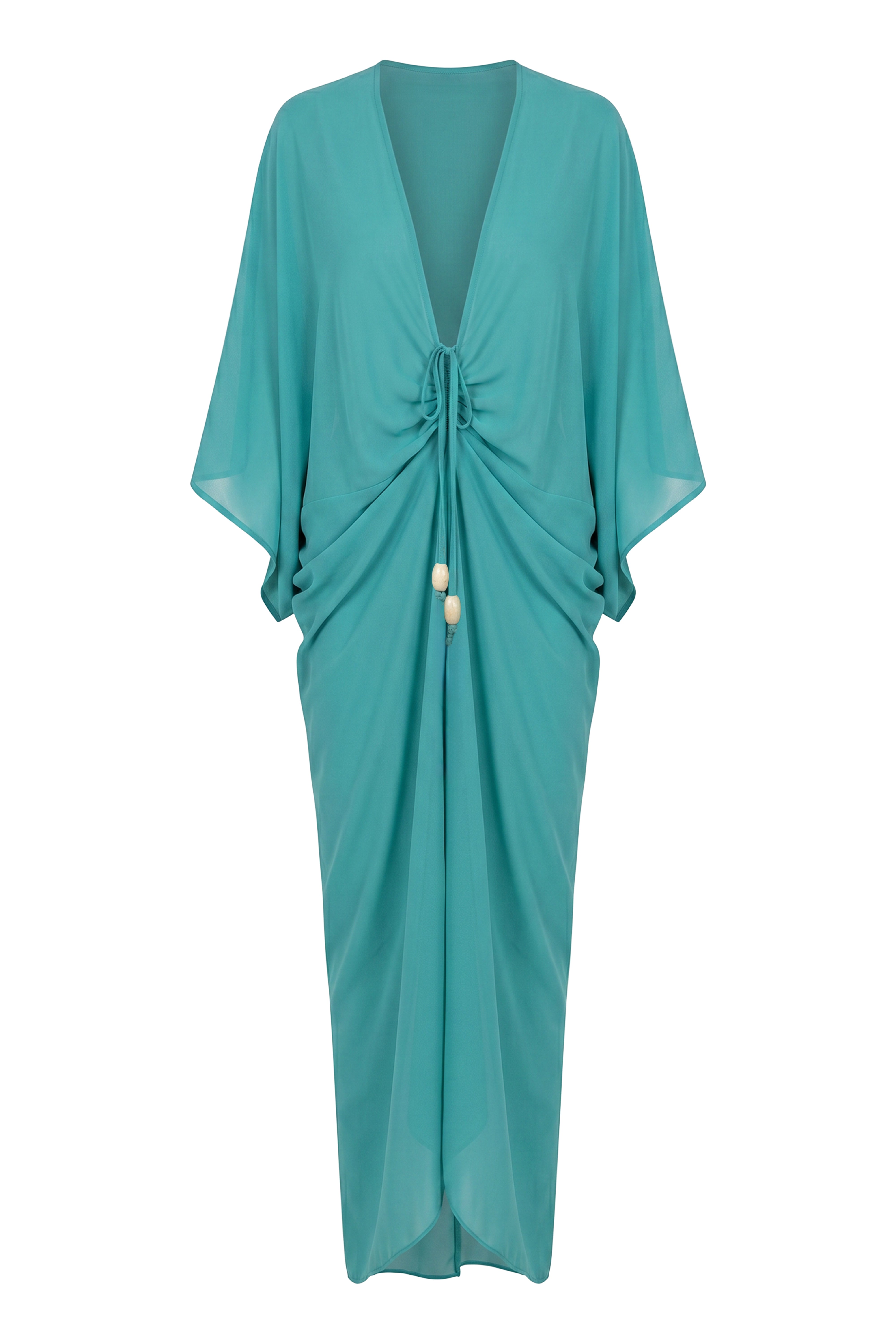 Teal Longer Days Cover Up Dress - JLUXLABEL