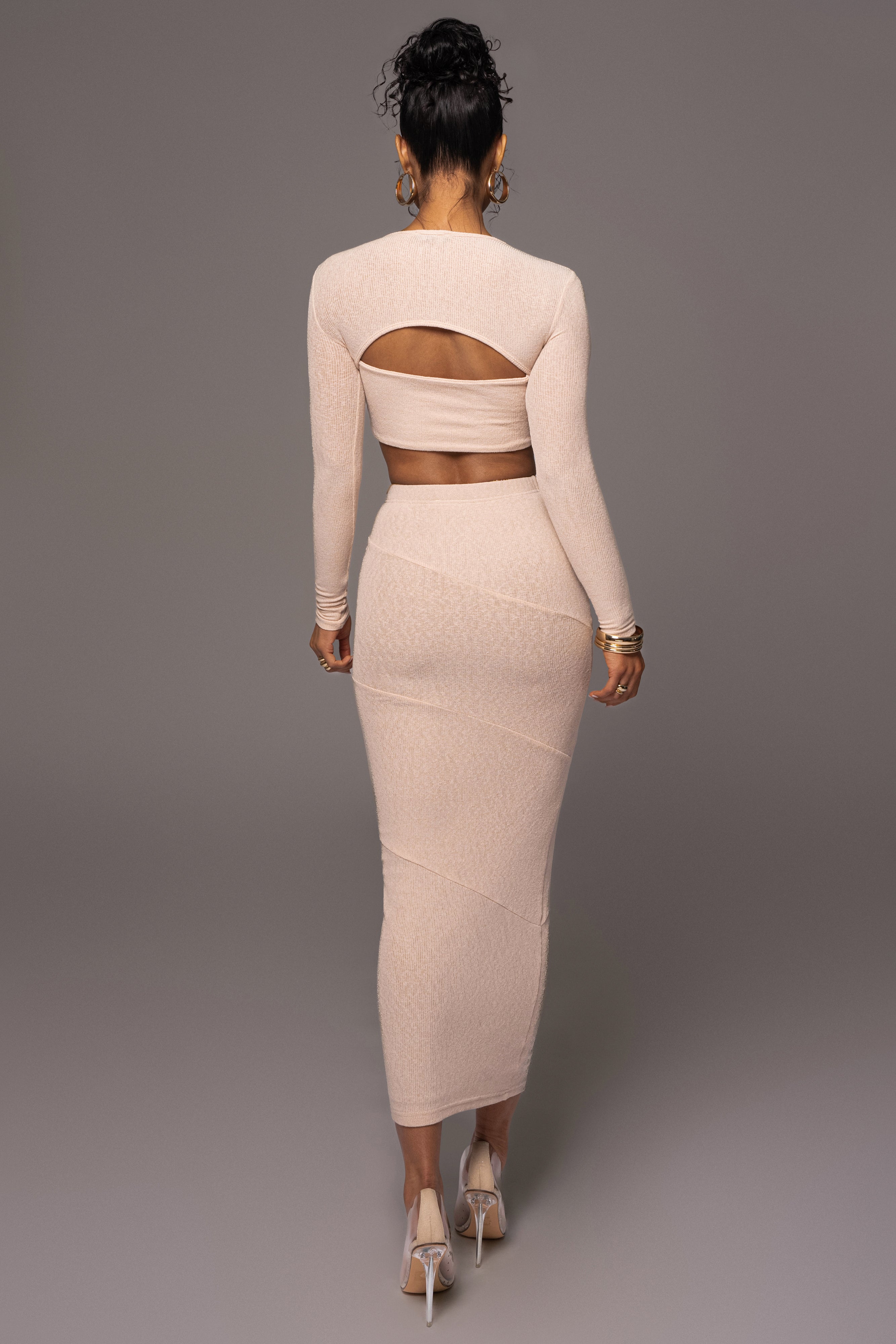 Beige All About You Skirt Set - Spring, Summer - JLUXLABEL