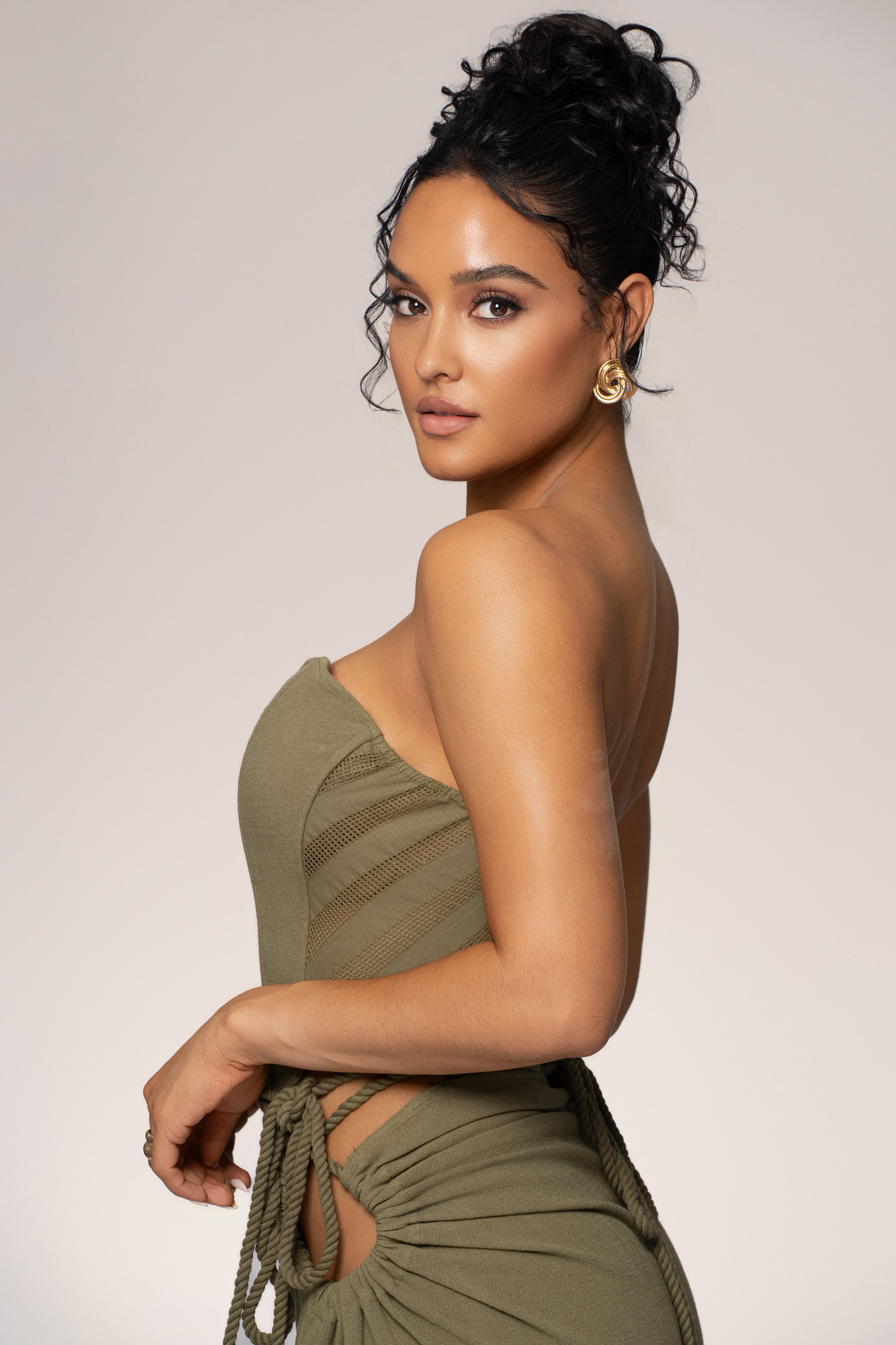 Olive Destination Linen Skirt Set - JLUXLABEL