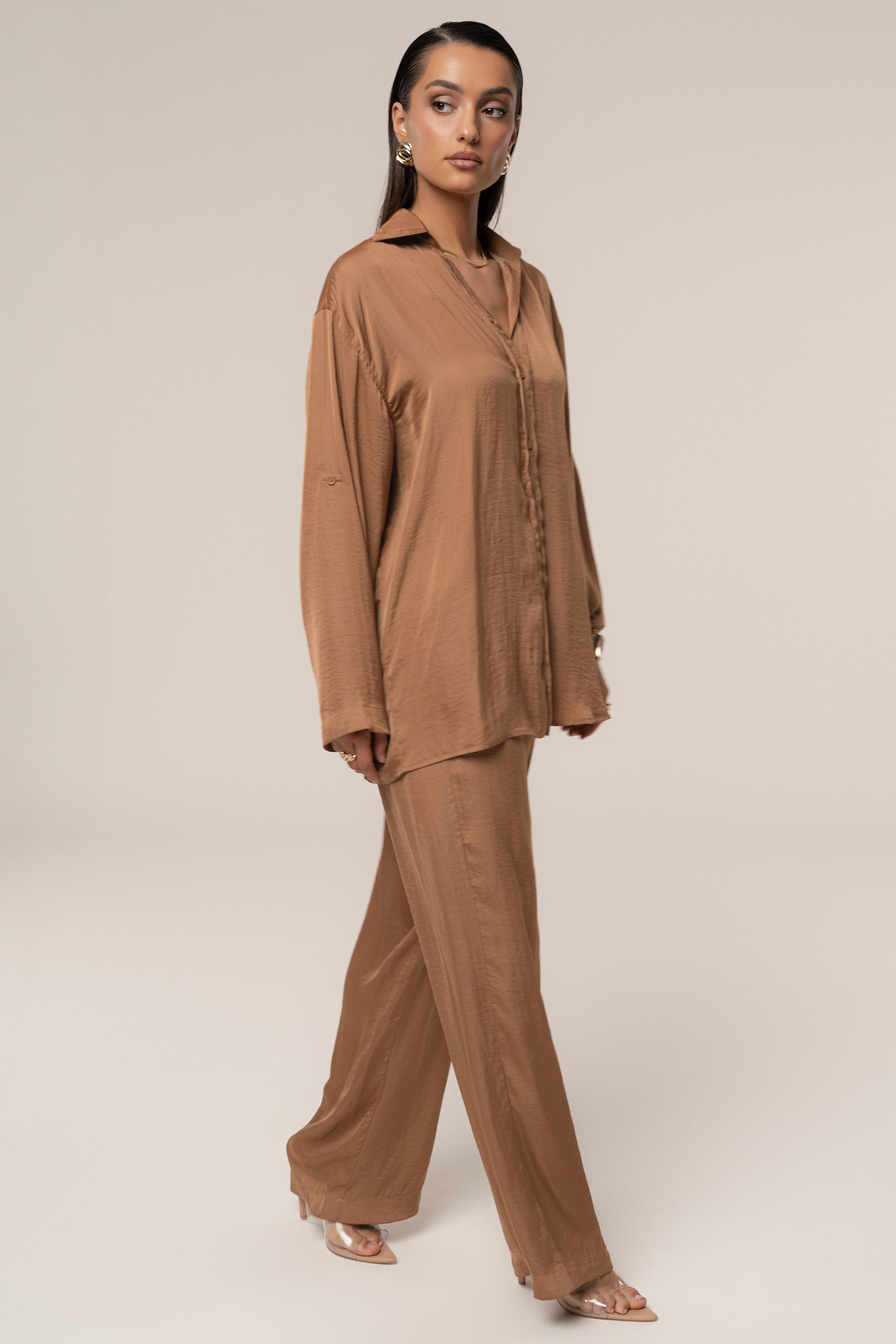 Bronze Pearl Bay Pant Set - JLUXLABEL