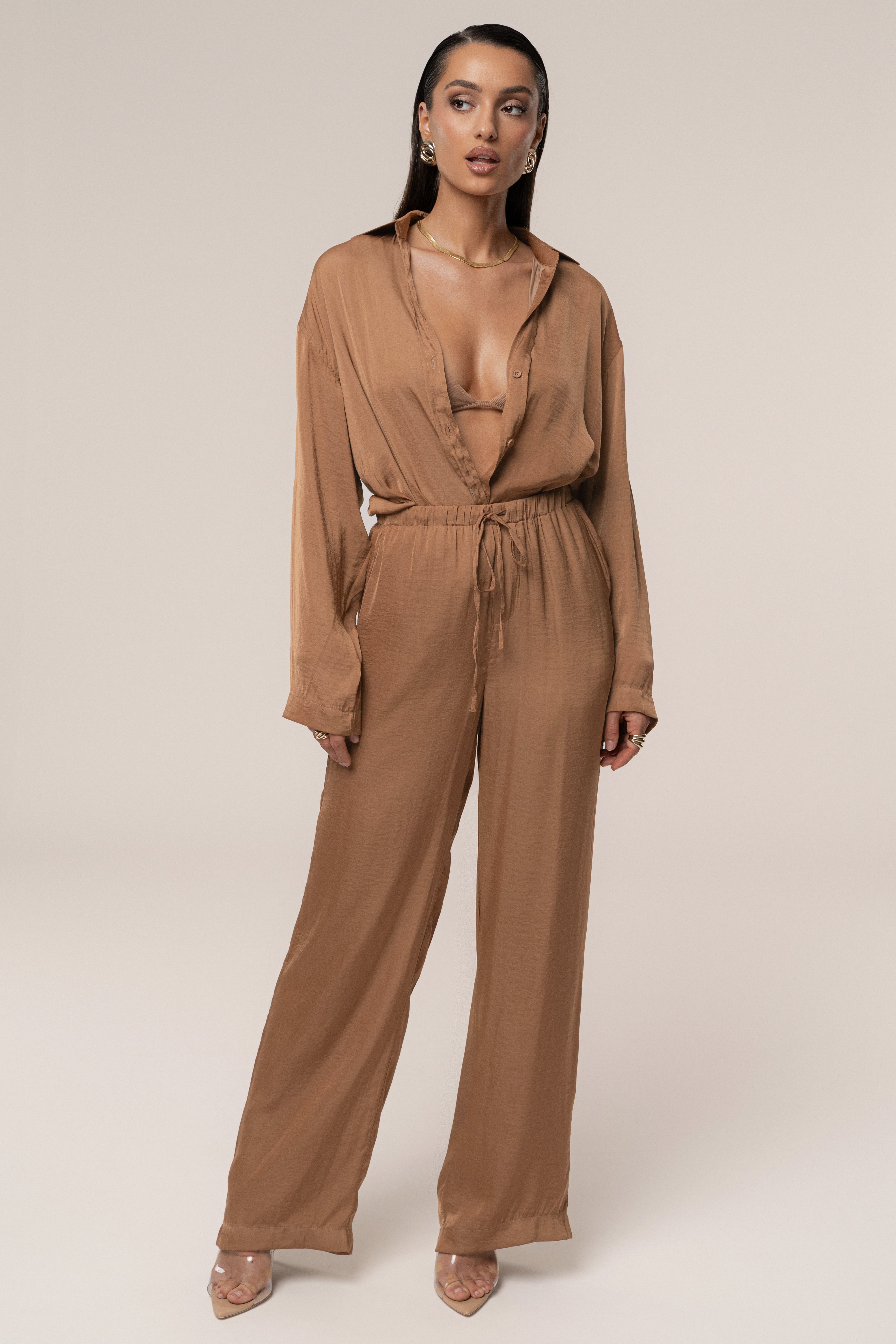 Bronze Pearl Bay Pant Set - JLUXLABEL