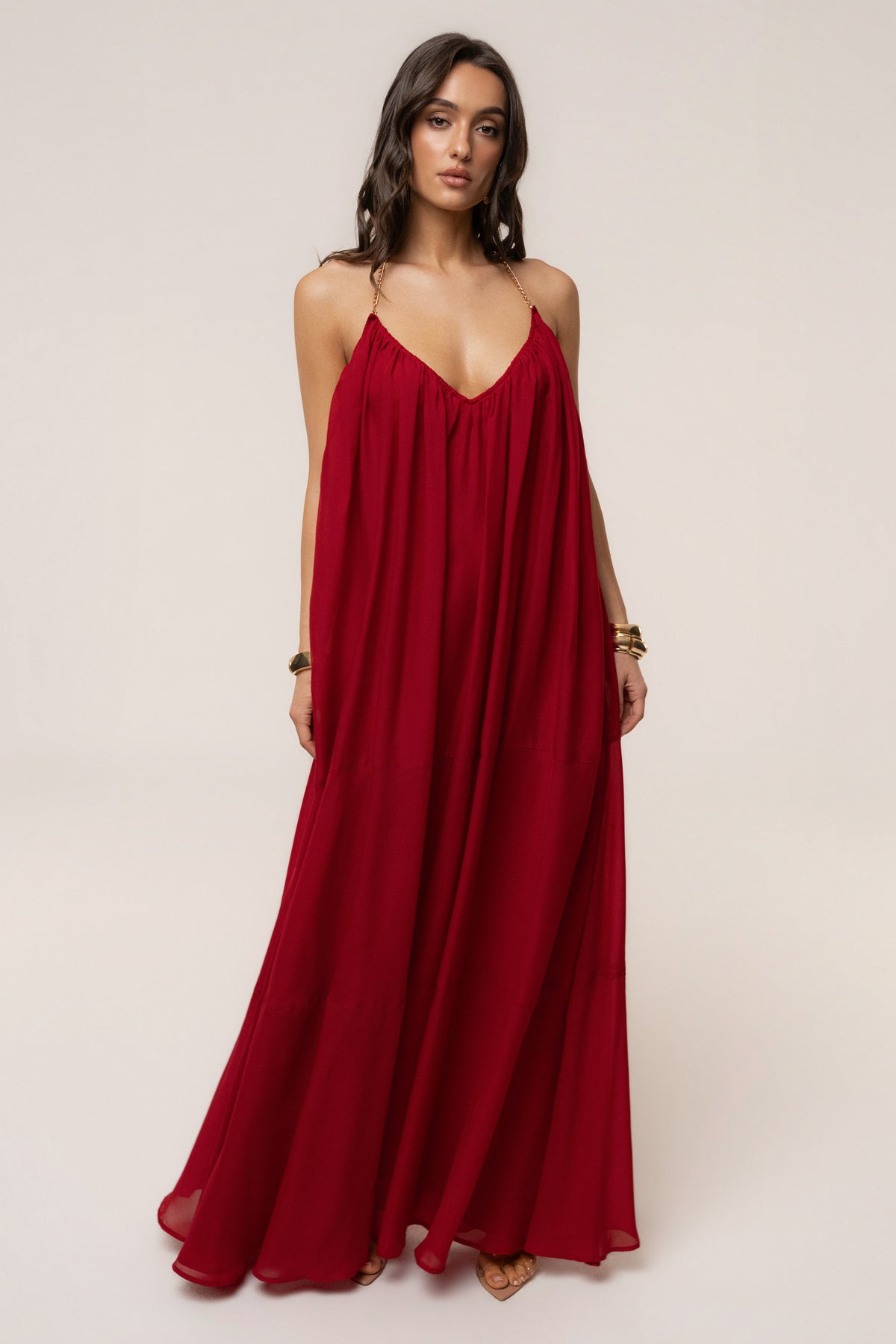 JLUXLABEL Hana Backless Maxi Dress - Red