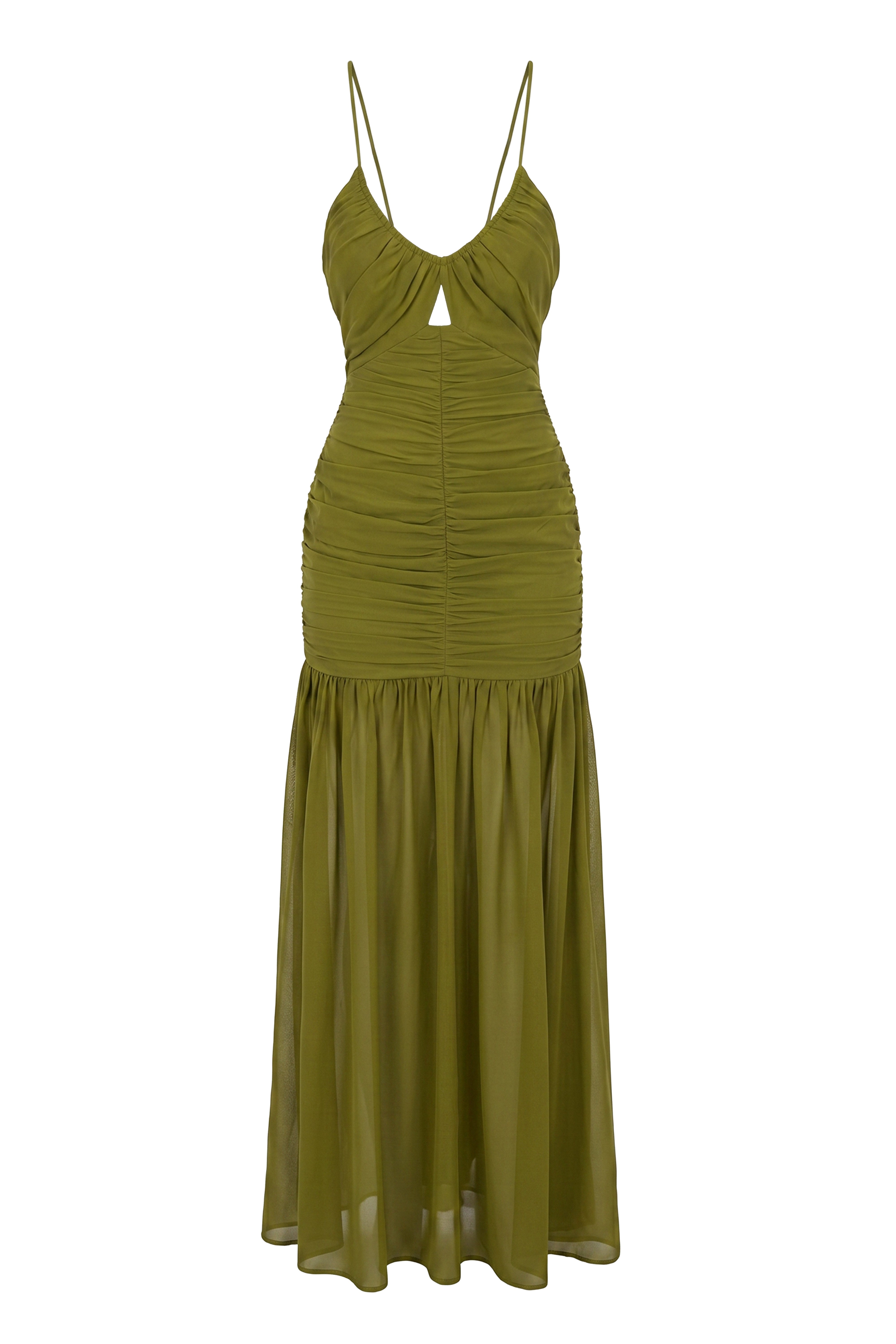 Lime Vienna chiffon maxi dress by JLUXLABEL featuring a flowy silhouette and elegant design for summer occasions.