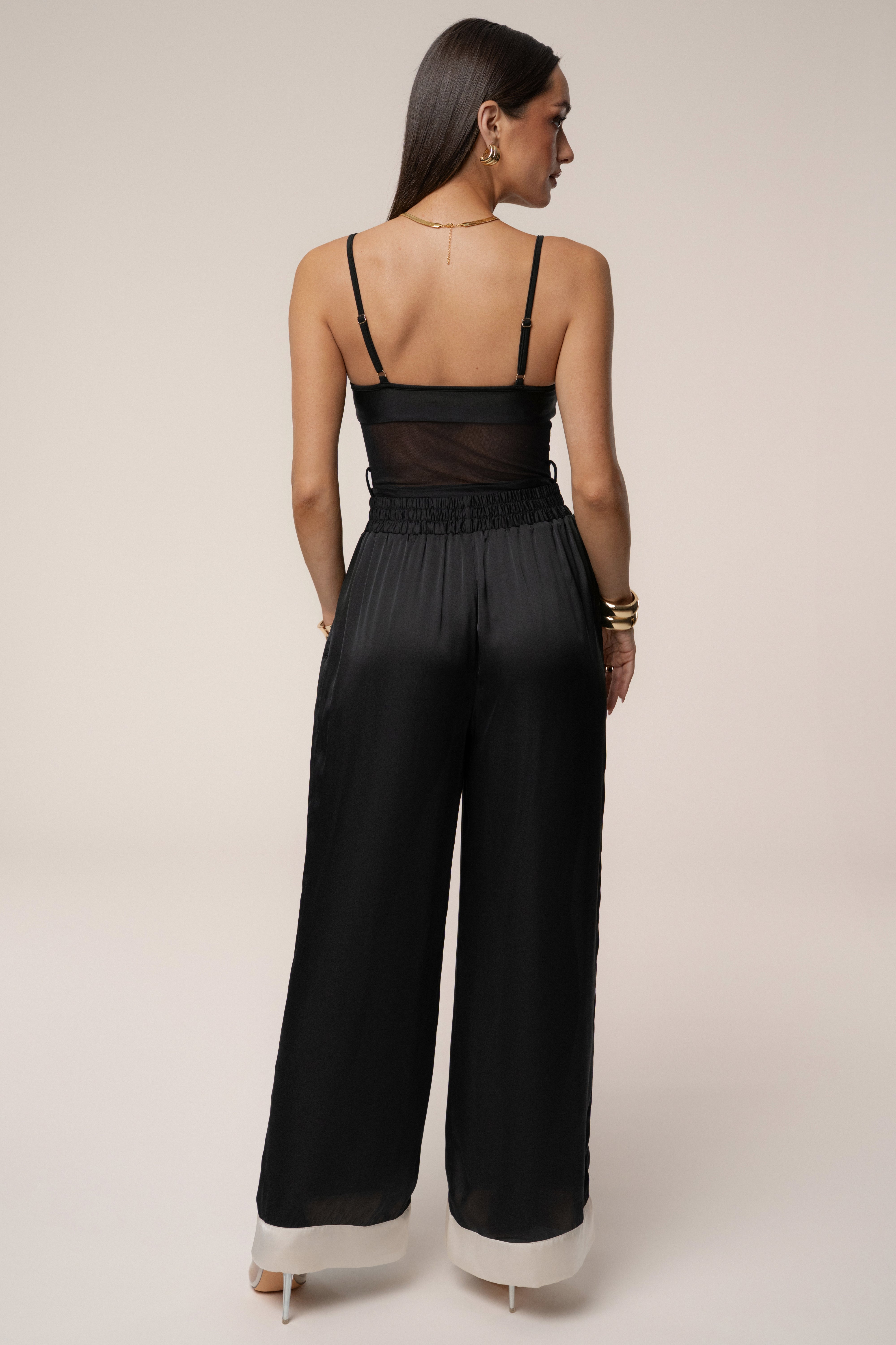 Black Jet Set Wide Leg Pants - JLUXLABEL