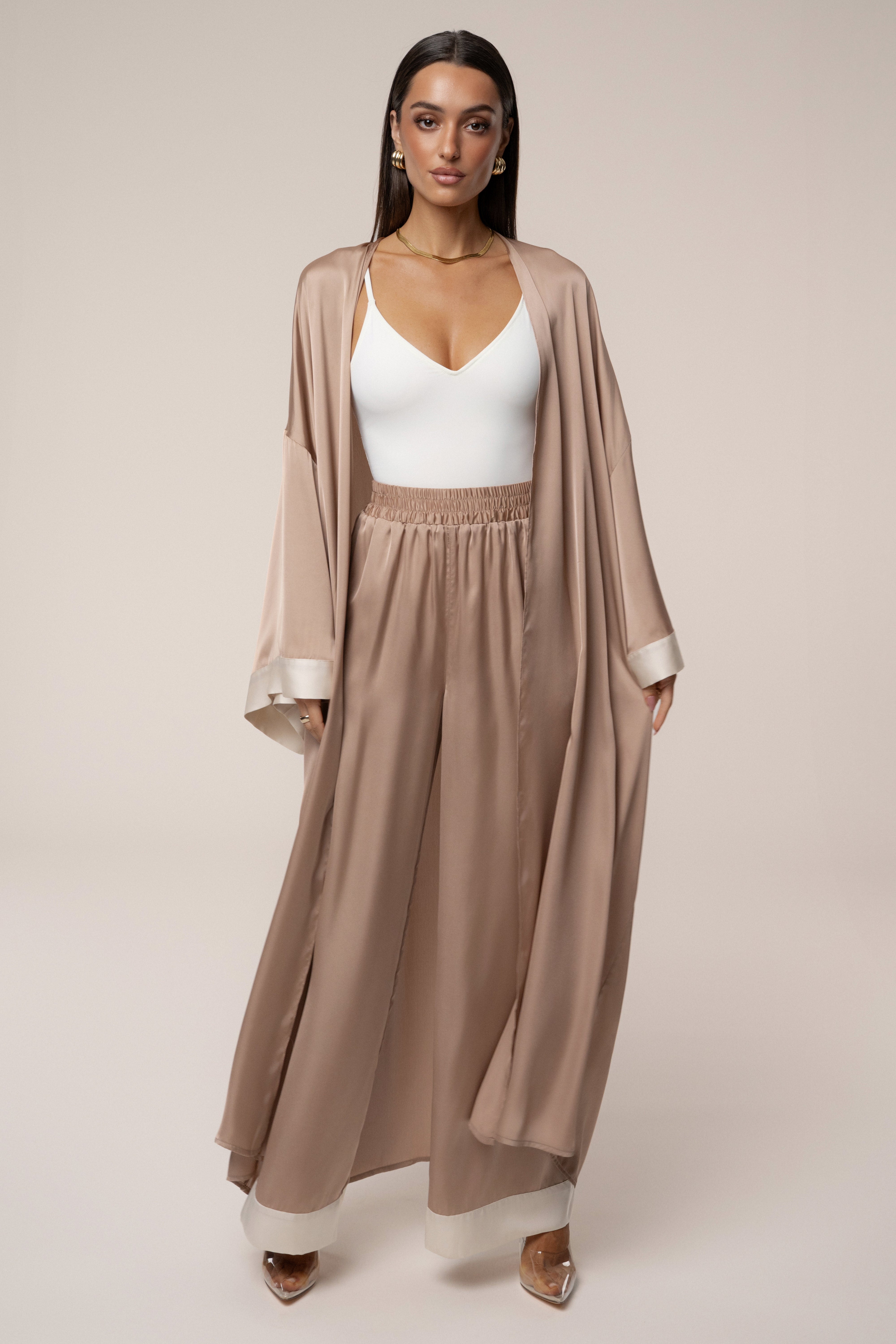 Mocha Nola Maxi Duster - JLUXLABEL