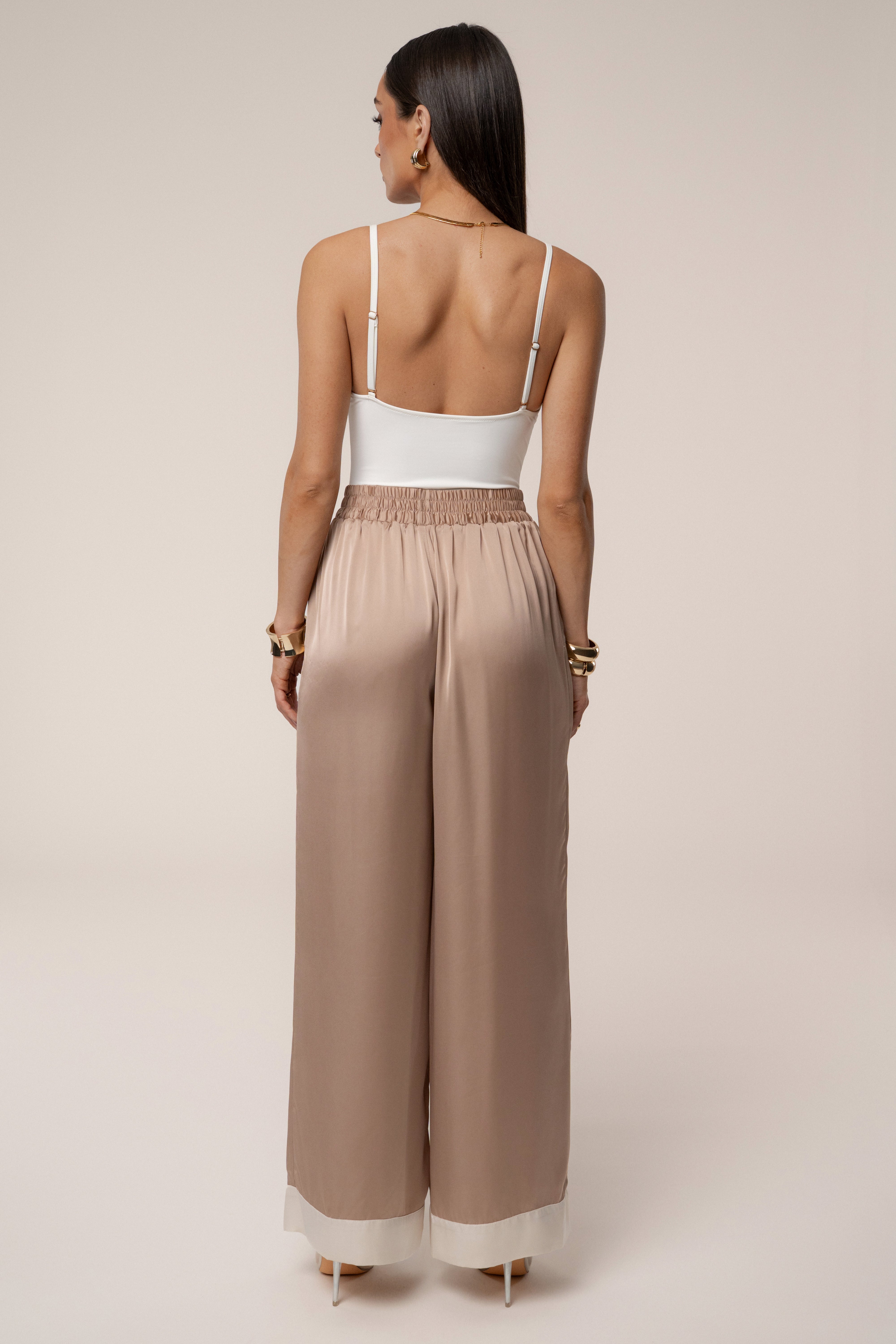 Mocha Jet Set Wide Leg Pants - JLUXLABEL