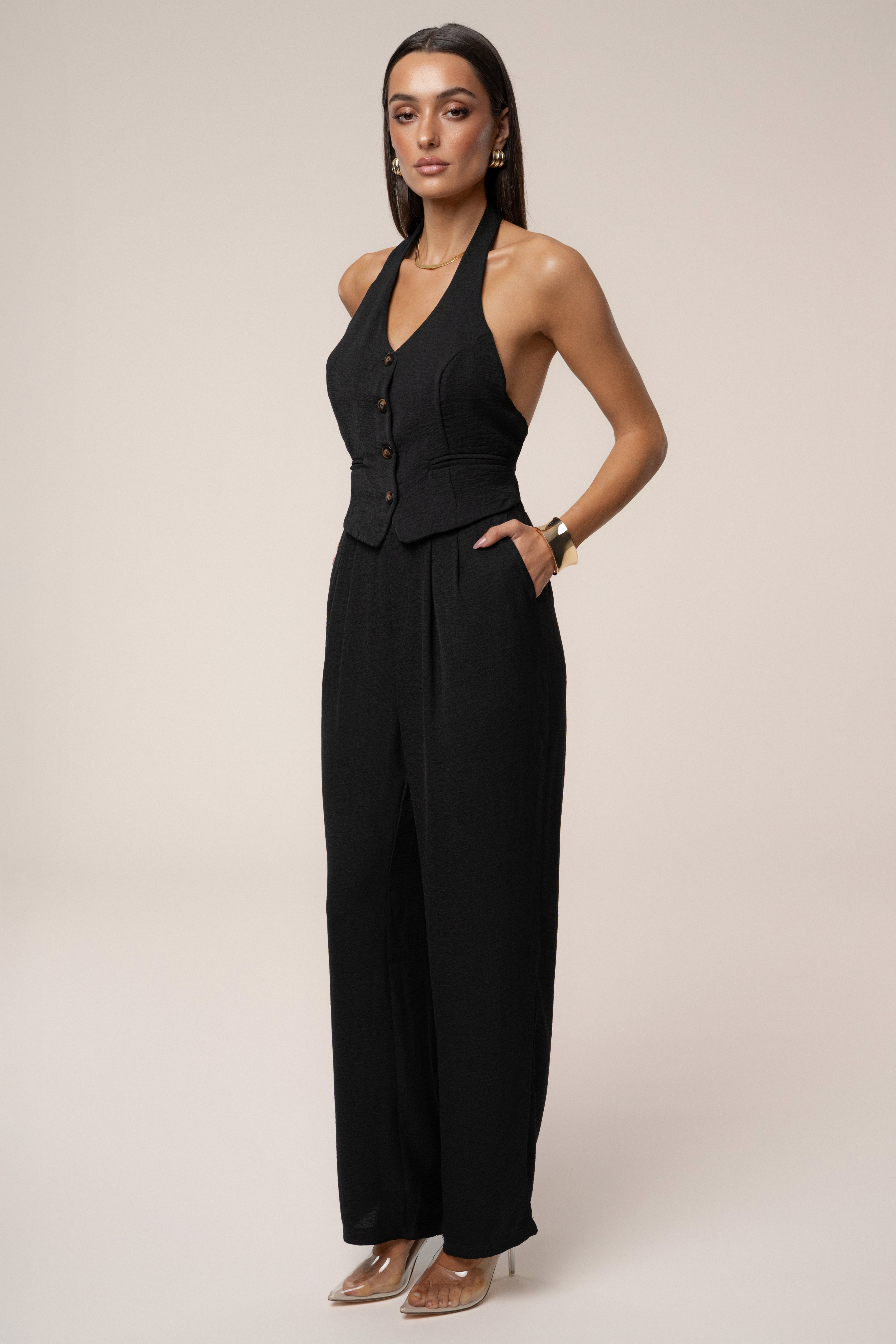 Black Serene Pant Set - JLUXLABEL