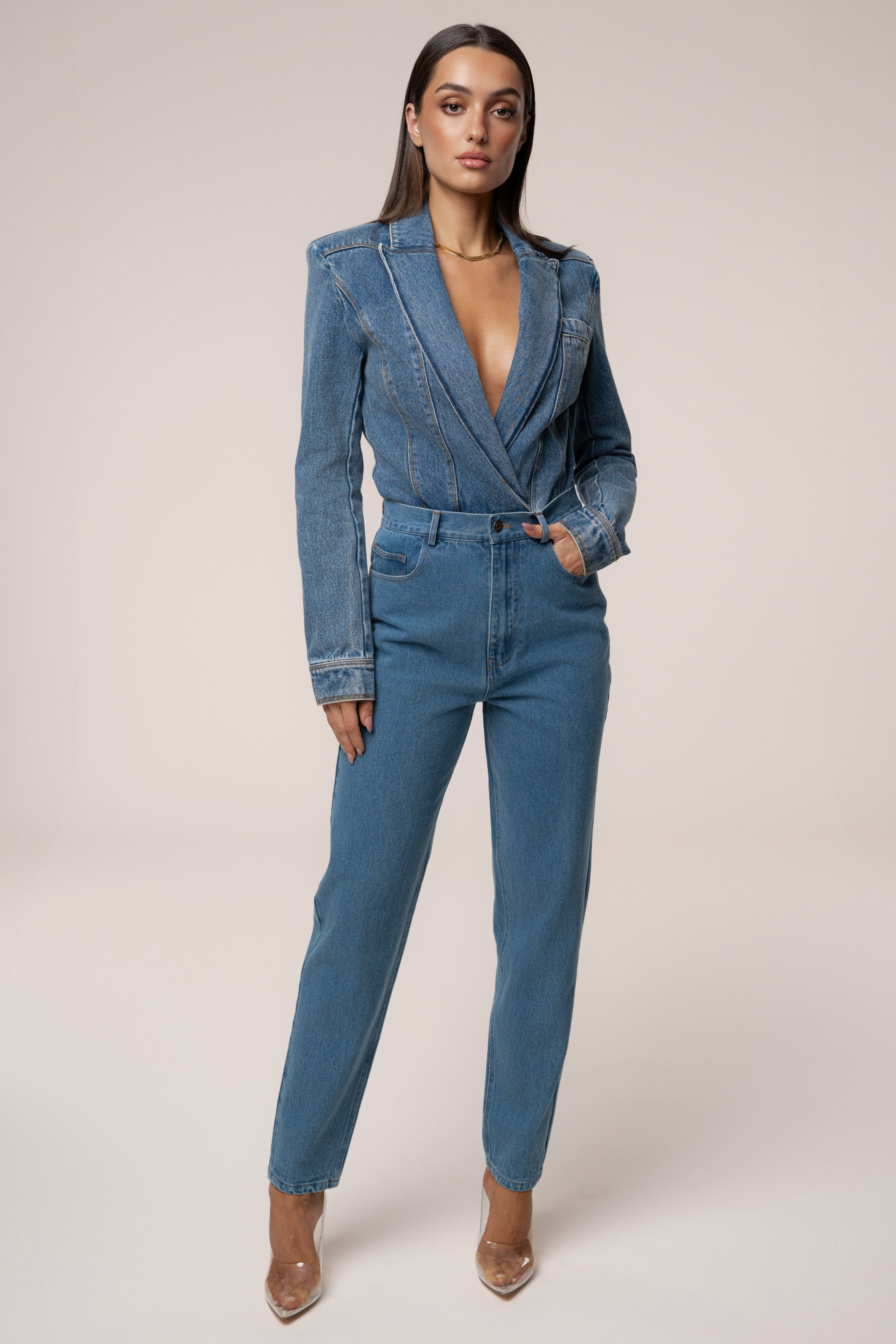 Medium Wash Roesia Jeans - JLUXLABEL