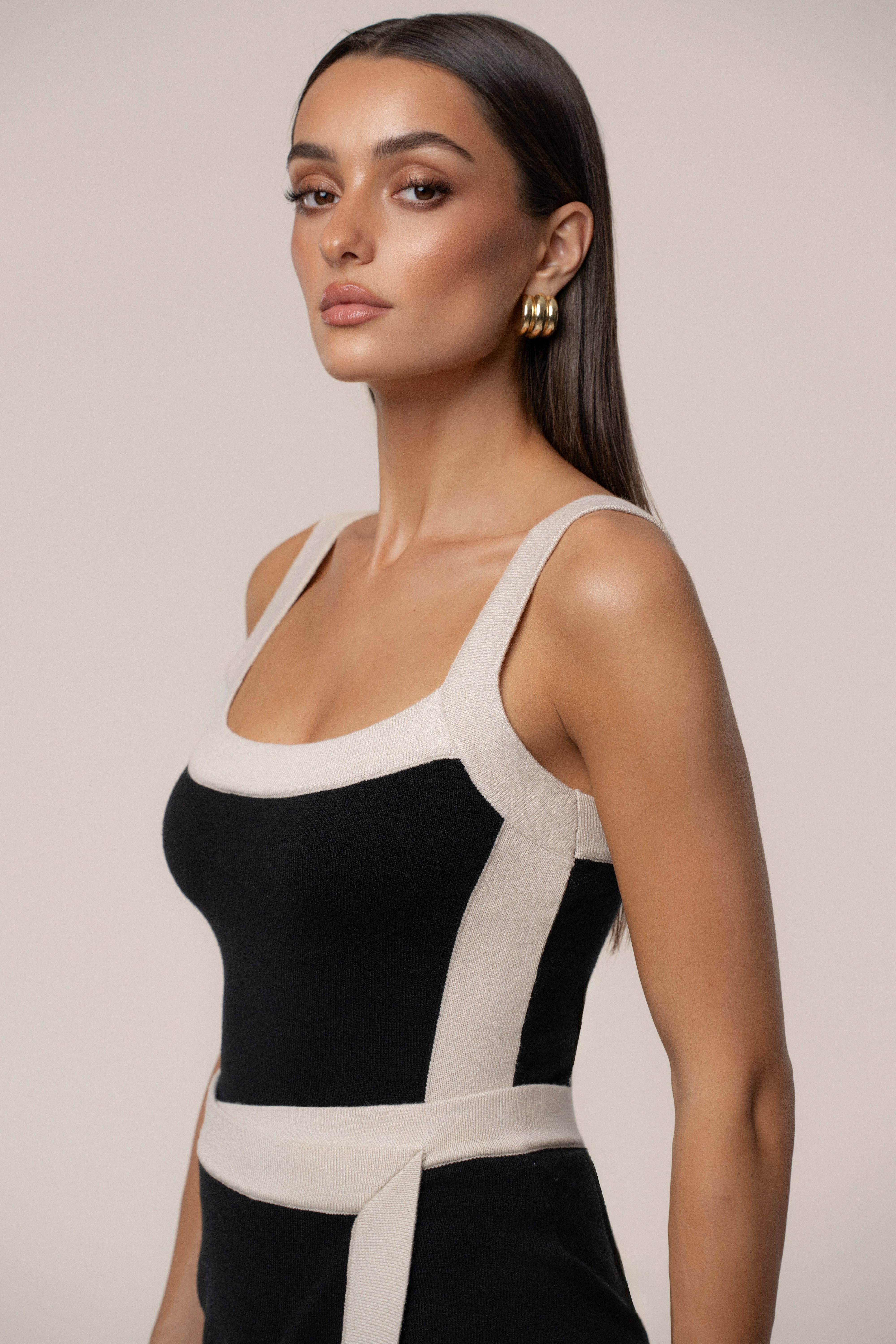 Black/Milk Coast Is Clear Skirt Set - JLUXLABEL