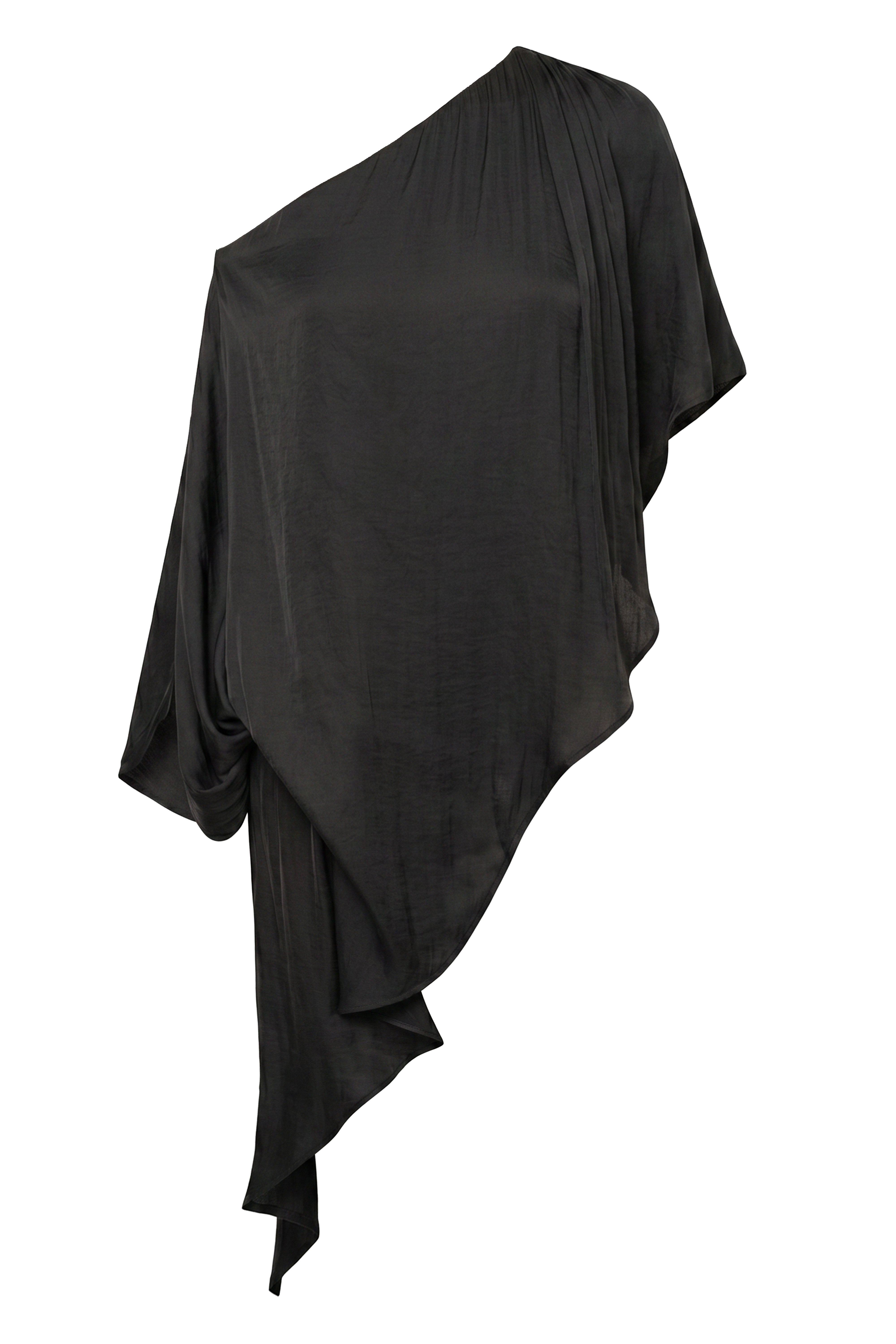 Black Brisa One Shoulder Top - JLUXLABEL