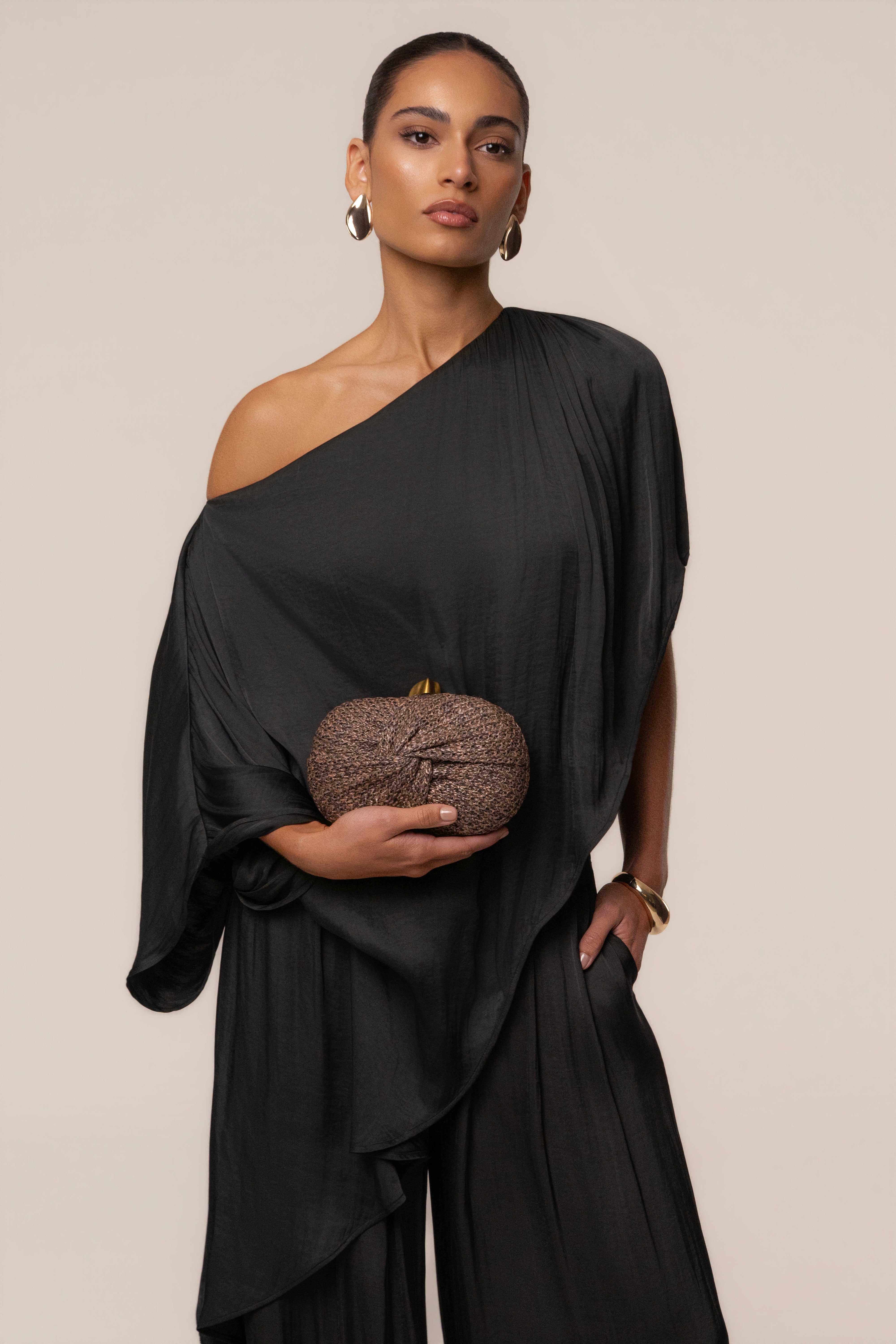 Brown Island Night Woven Bag - JLUXLABEL