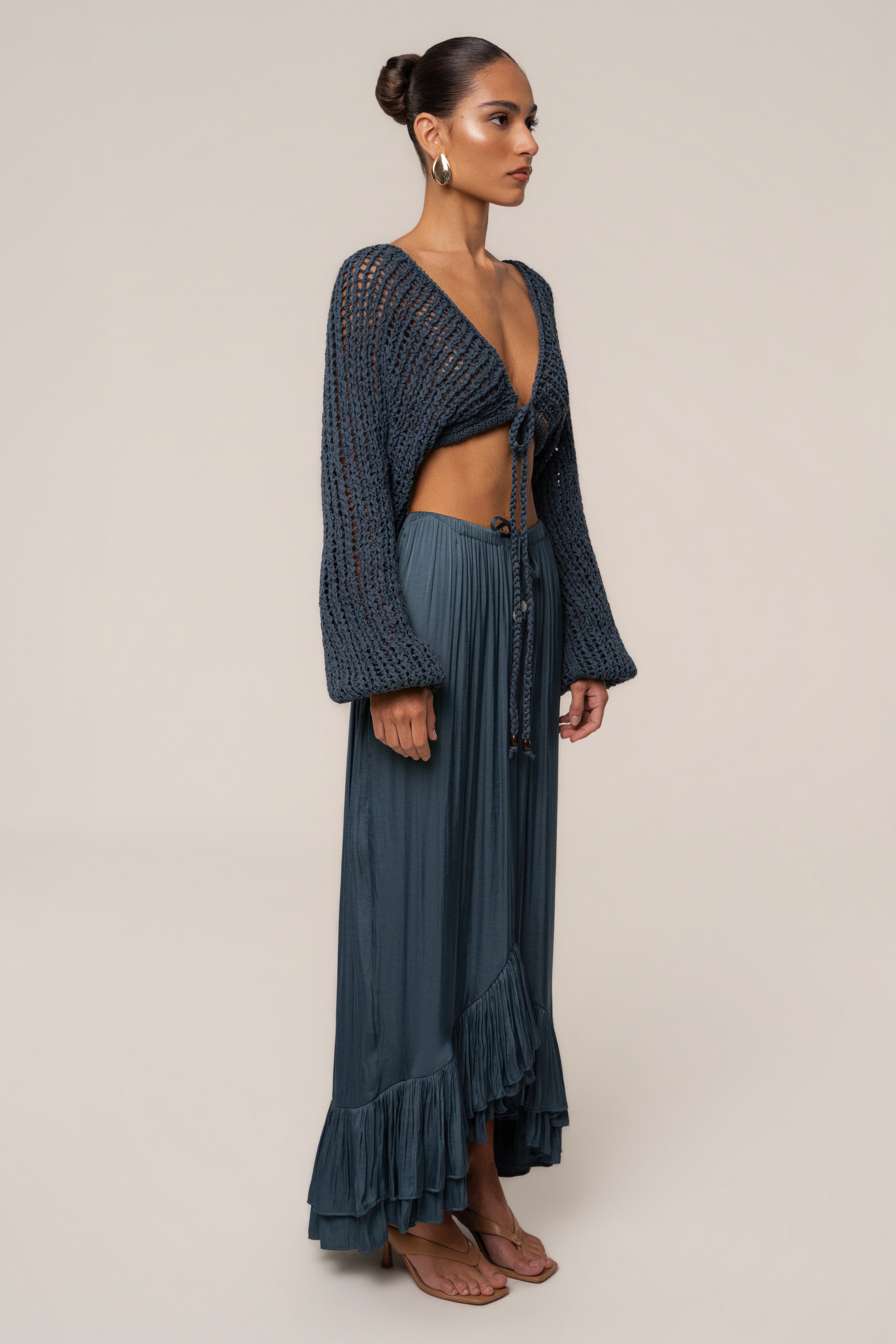 Teal Deep Waters Crochet Top - JLUXLABEL
