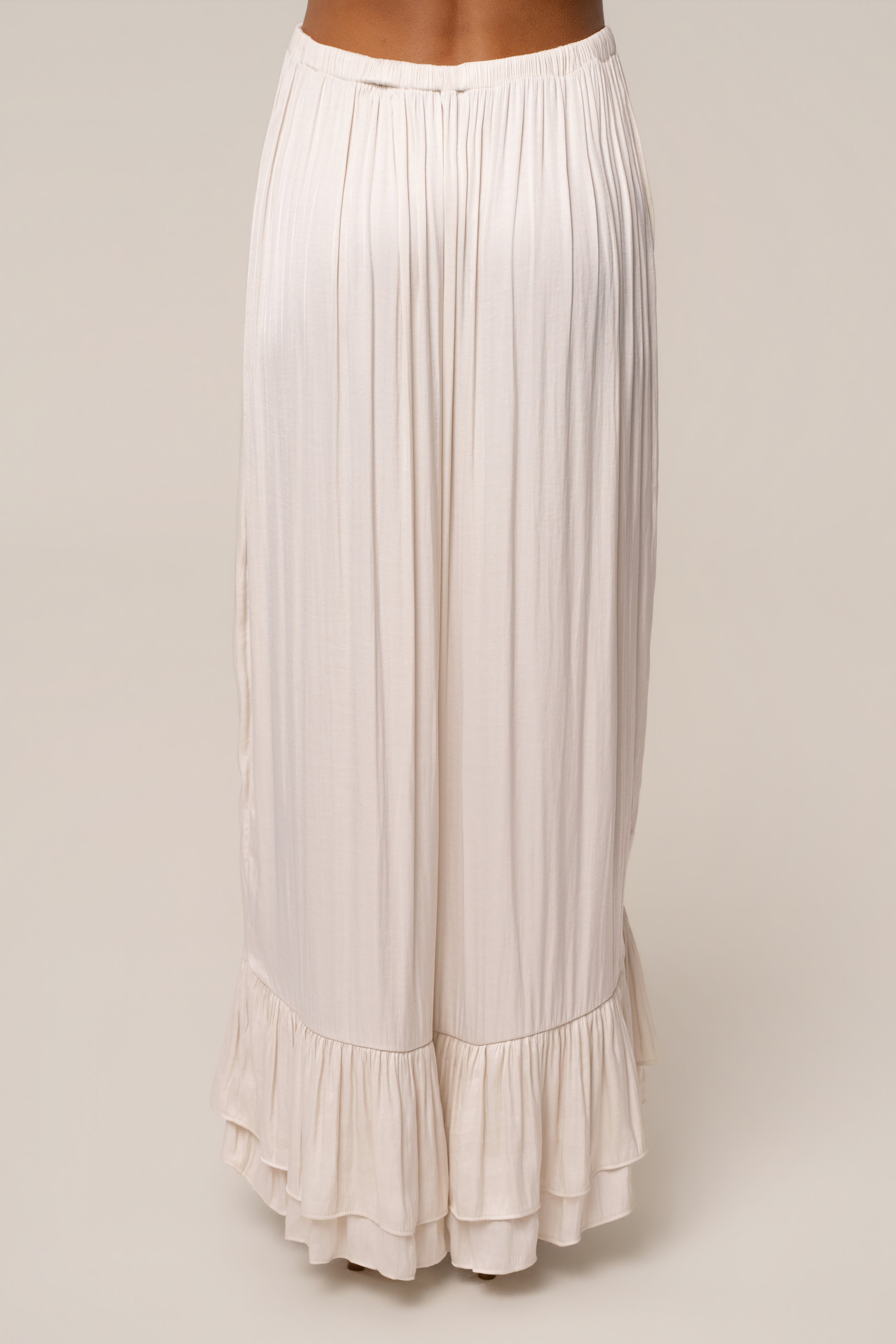 Ivory Sun And Sand Maxi Skirt - JLUXLABEL