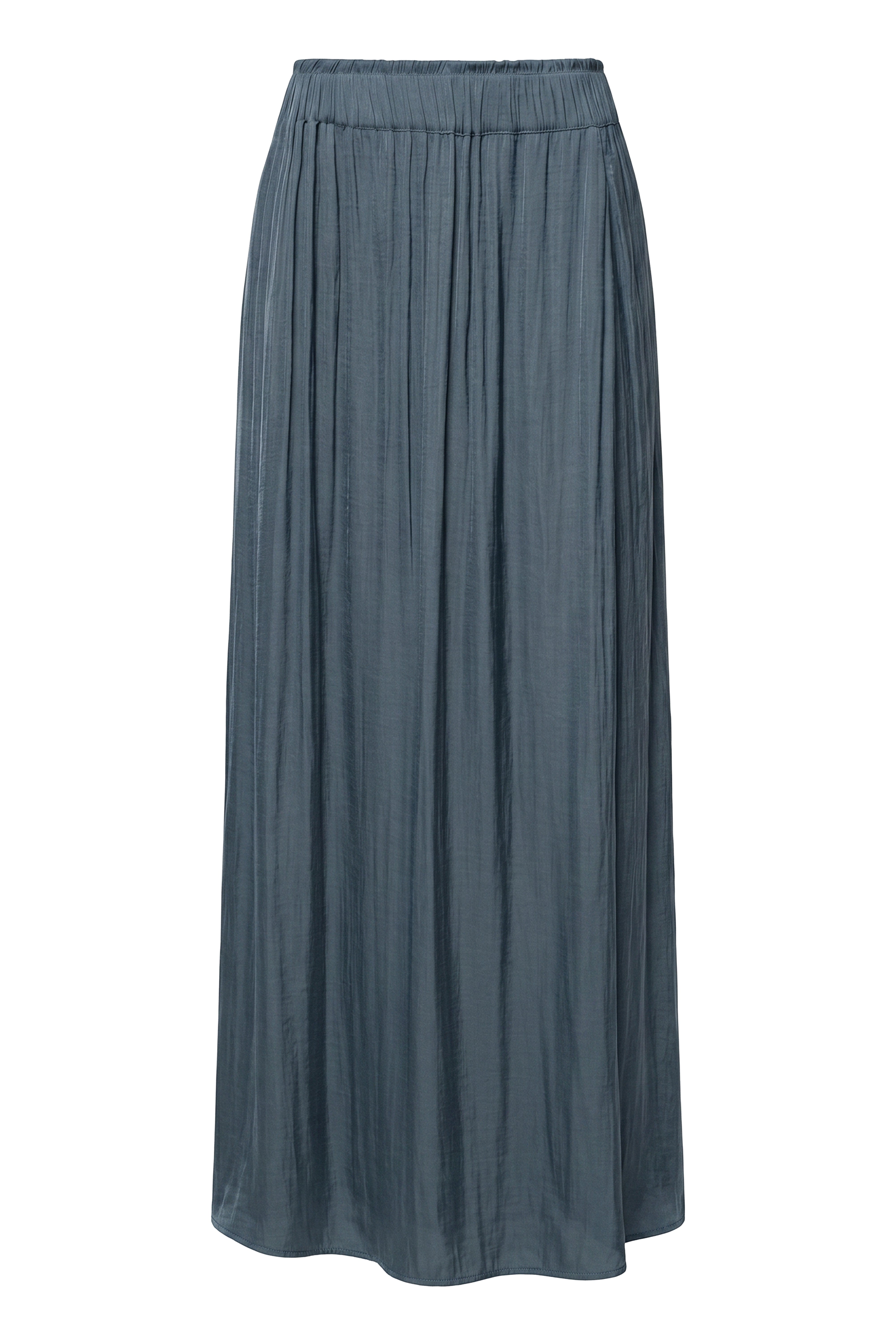 Teal River Satin Maxi Skirt - JLUXLABEL