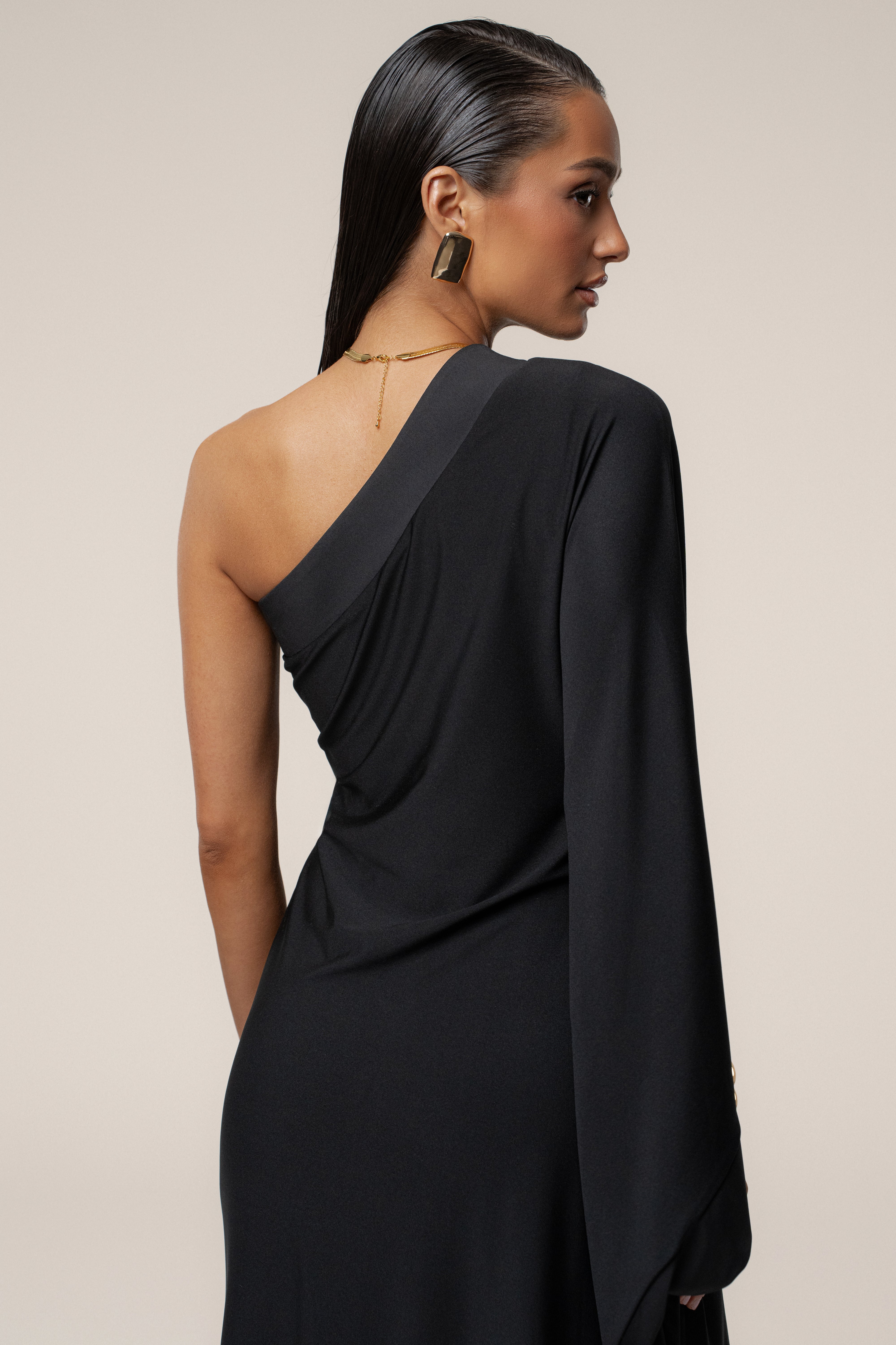 Black Floral Petals And Passion Maxi Dress - JLUXLABEL