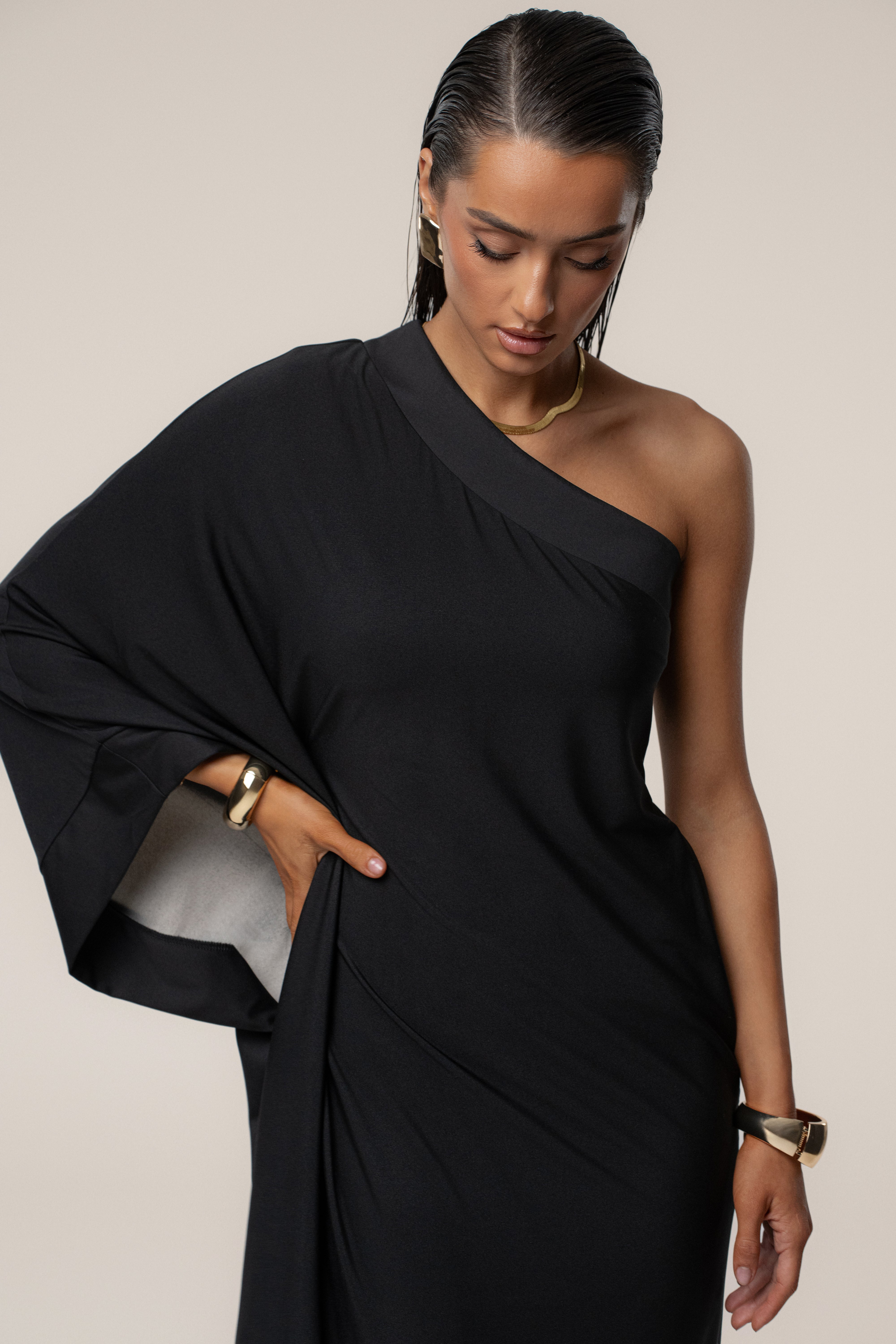 Black Floral Petals And Passion Maxi Dress - JLUXLABEL