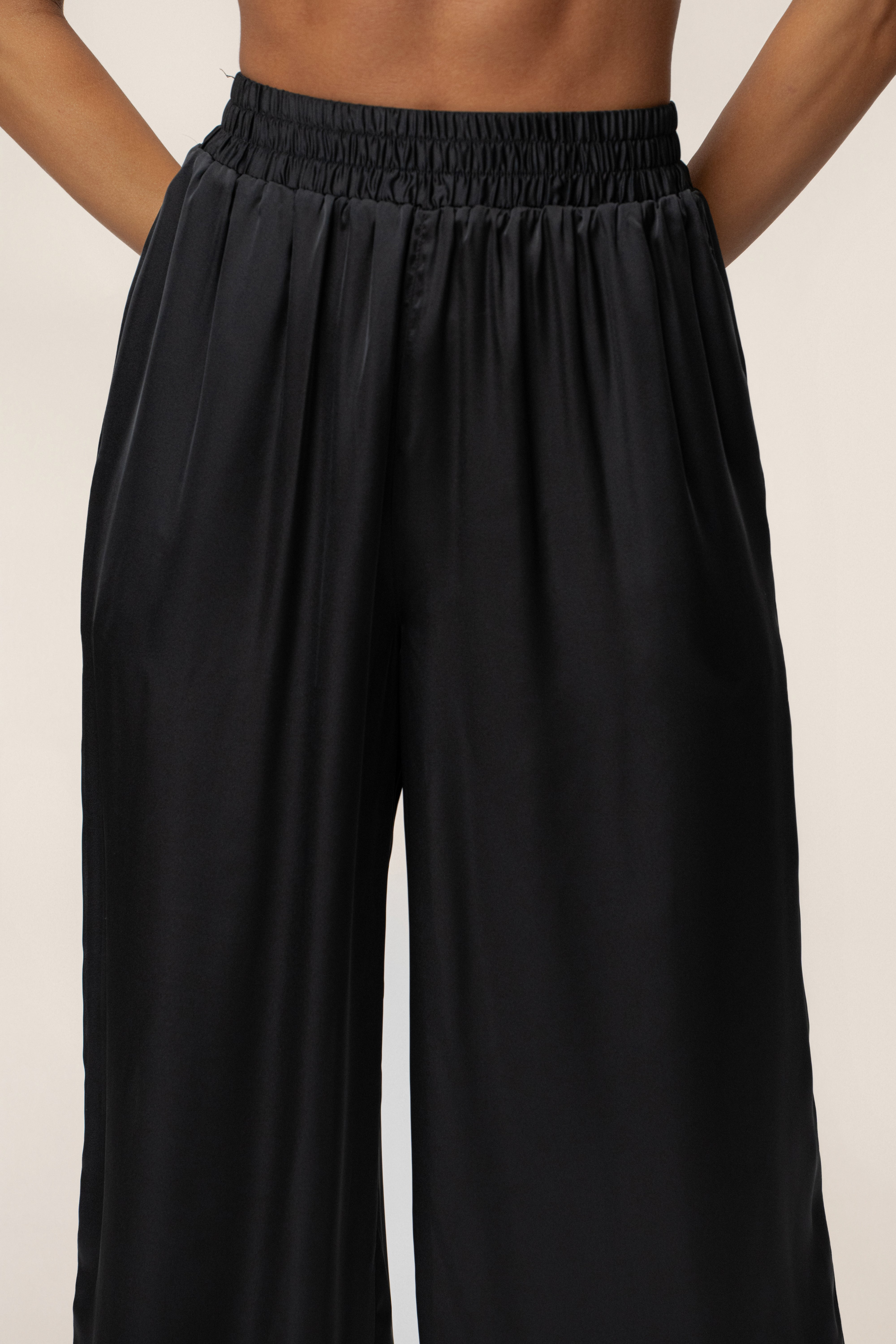 Black Jet Set Wide Leg Pants - JLUXLABEL