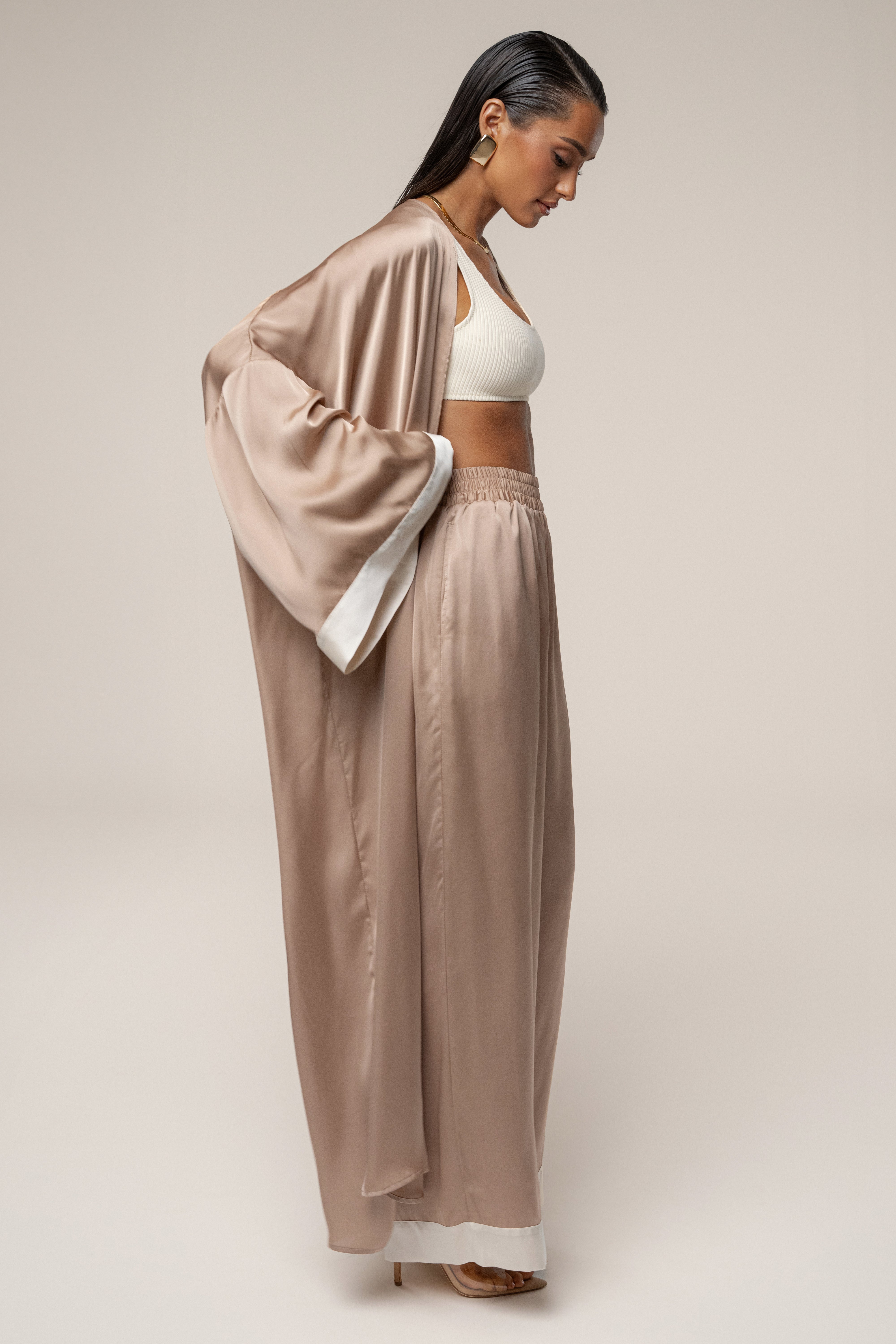 Mocha Nola Maxi Duster - JLUXLABEL
