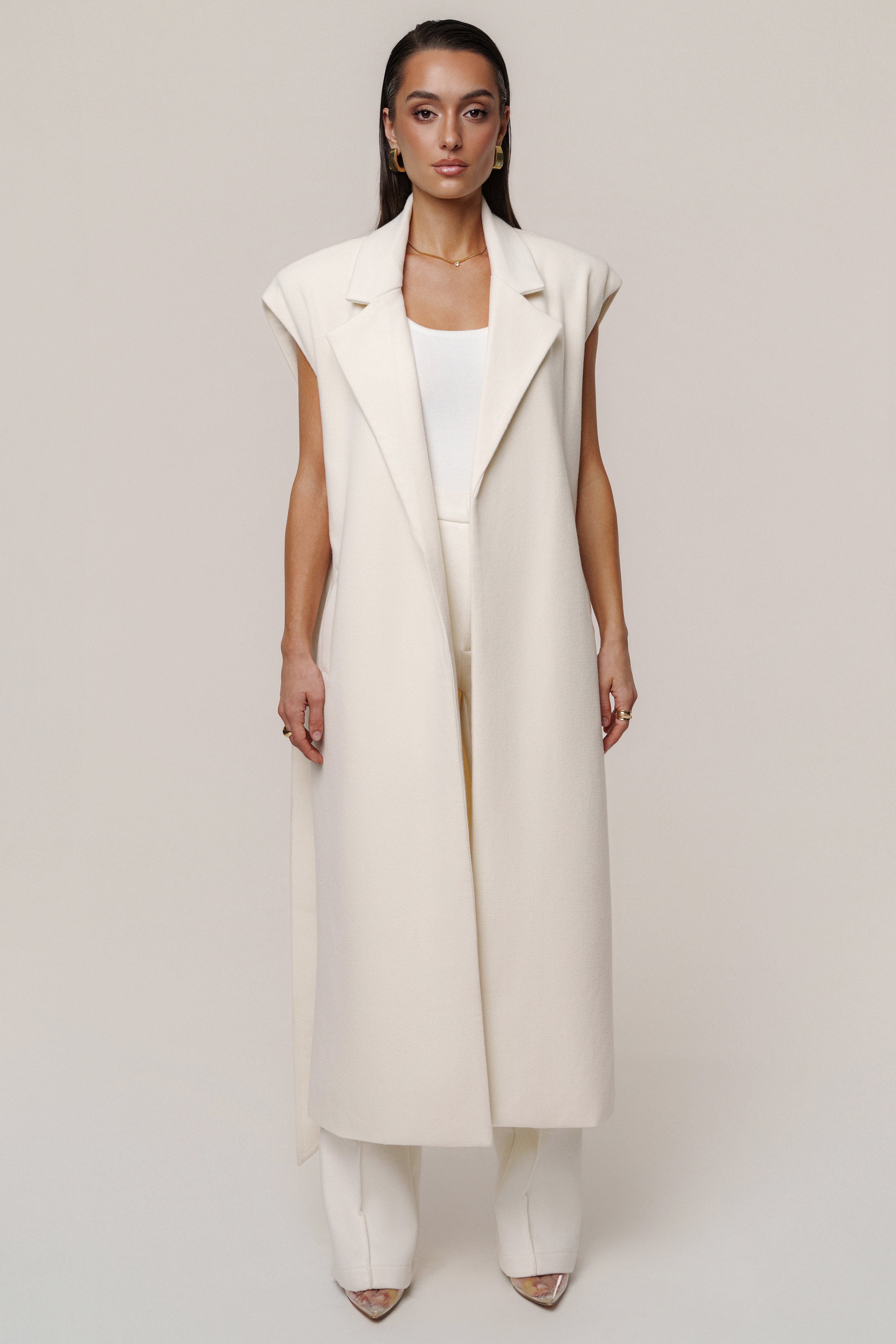 Ivory Cloud Woven Coat