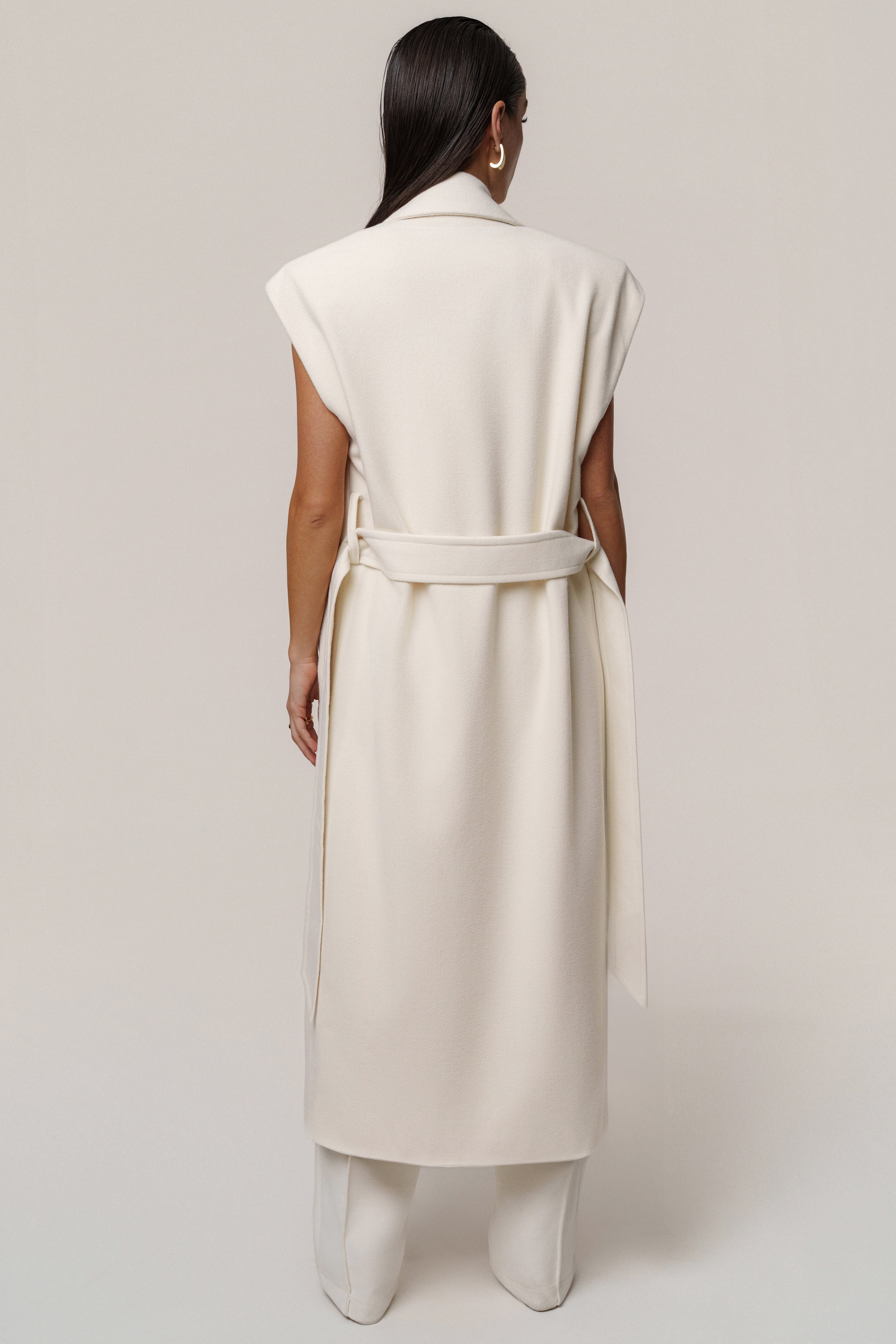 Ivory Cloud Woven Coat